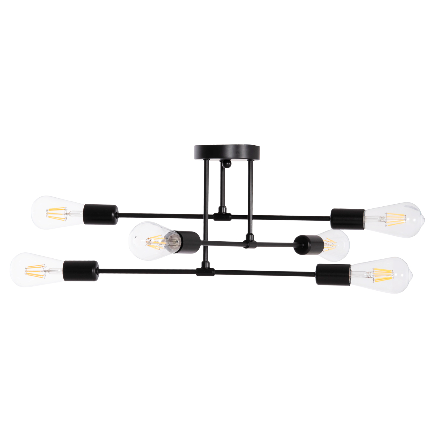 ΦΩΤΙΣΤΙΚΟ ΟΡΟΦΗΣ ΠΟΛΥΦΩΤΟ LIGHTY HM7427.11 ΜΕΤΑΛΛΟ ΣΕ ΜΑΥΡΟ 51x51x23Υεκ. 4