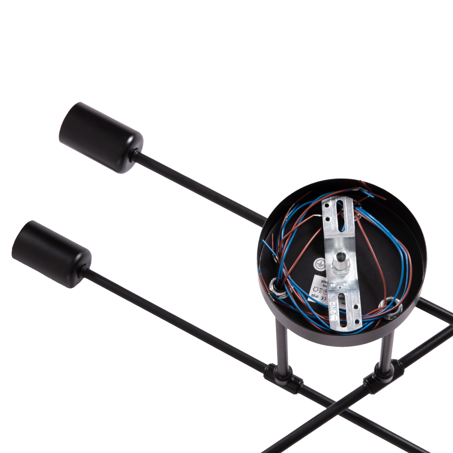 ΦΩΤΙΣΤΙΚΟ ΟΡΟΦΗΣ ΠΟΛΥΦΩΤΟ LIGHTY HM7427.11 ΜΕΤΑΛΛΟ ΣΕ ΜΑΥΡΟ 51x51x23Υεκ. 8