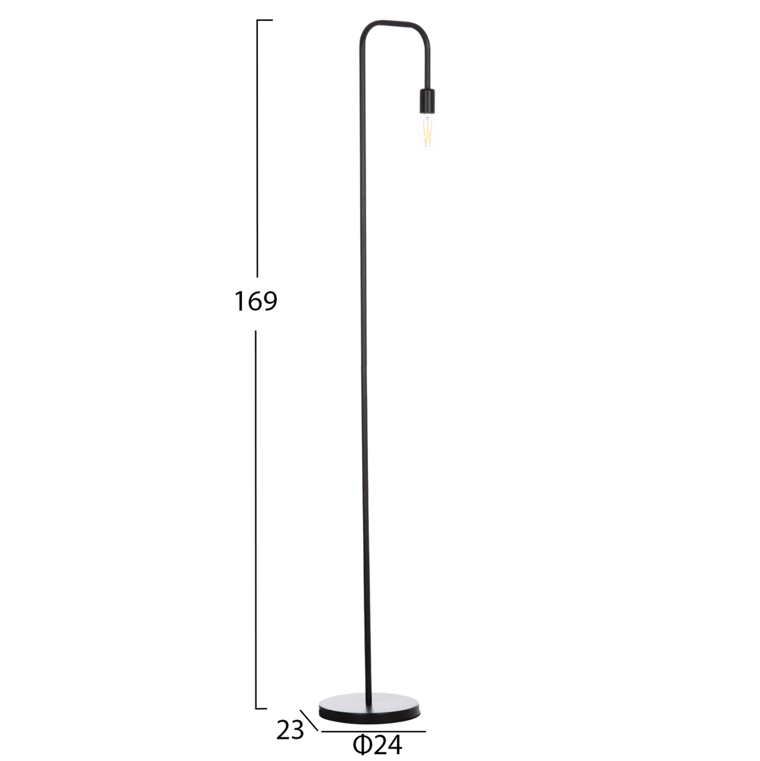 ΦΩΤΙΣΤΙΚΟ ΔΑΠΕΔΟΥ KRAMER HM7535.11 ΜΕΤΑΛΛΟ ΣΕ ΜΑΥΡΟ 23x169Υεκ. 2