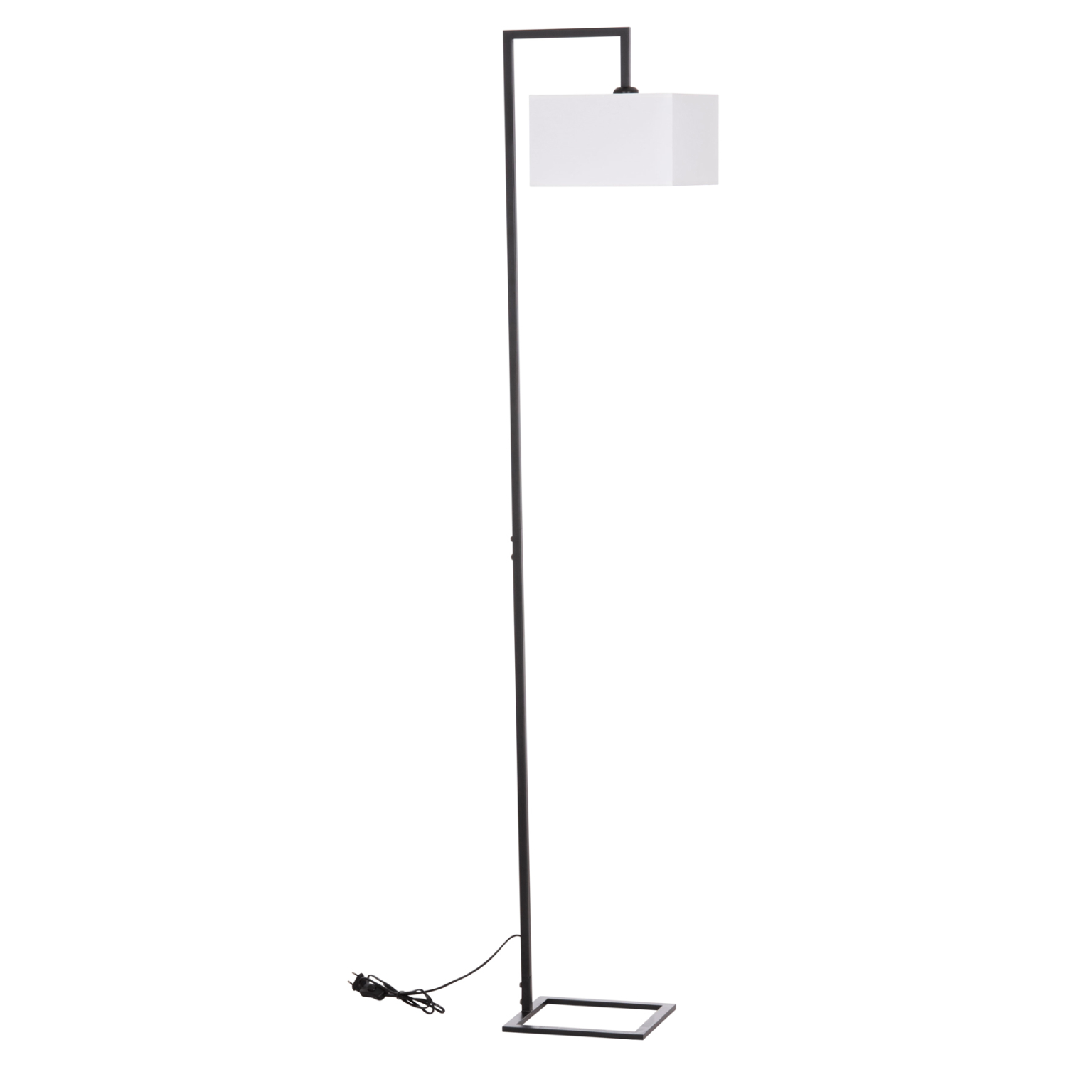 ΦΩΤΙΣΤΙΚΟ ΔΑΠΕΔΟΥ BRANS HM7532.11 ΜΕΤΑΛΛΟ ΜΑΥΡΟ--PVC ΛΕΥΚΟ ΚΑΠΕΛΟ 25x33x170Υεκ. 1