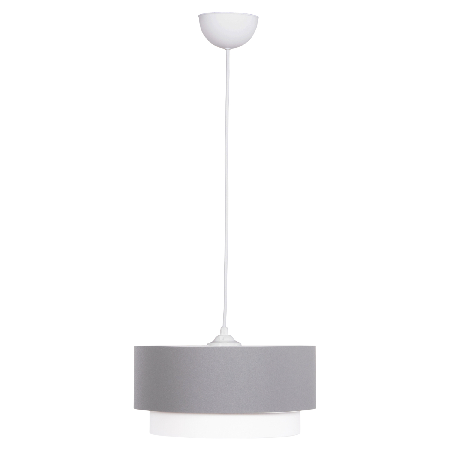 ΦΩΤΙΣΤΙΚΟ ΟΡΟΦΗΣ ΚΥΛΙΝΔΡΙΚΟ KRIKS HM4706.01 PVC ΣΕ ΛΕΥΚΟ-ΓΚΡΙ Φ30x70Υεκ. 1