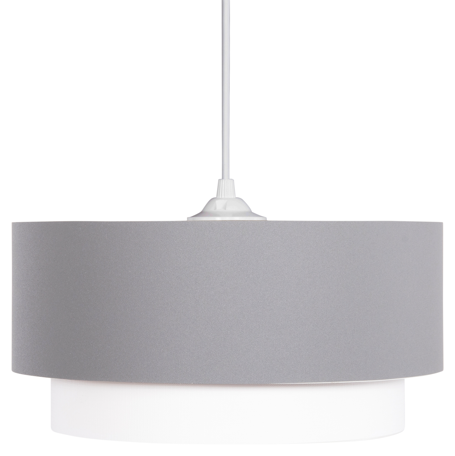 ΦΩΤΙΣΤΙΚΟ ΟΡΟΦΗΣ ΚΥΛΙΝΔΡΙΚΟ KRIKS HM4706.01 PVC ΣΕ ΛΕΥΚΟ-ΓΚΡΙ Φ30x70Υεκ. 3