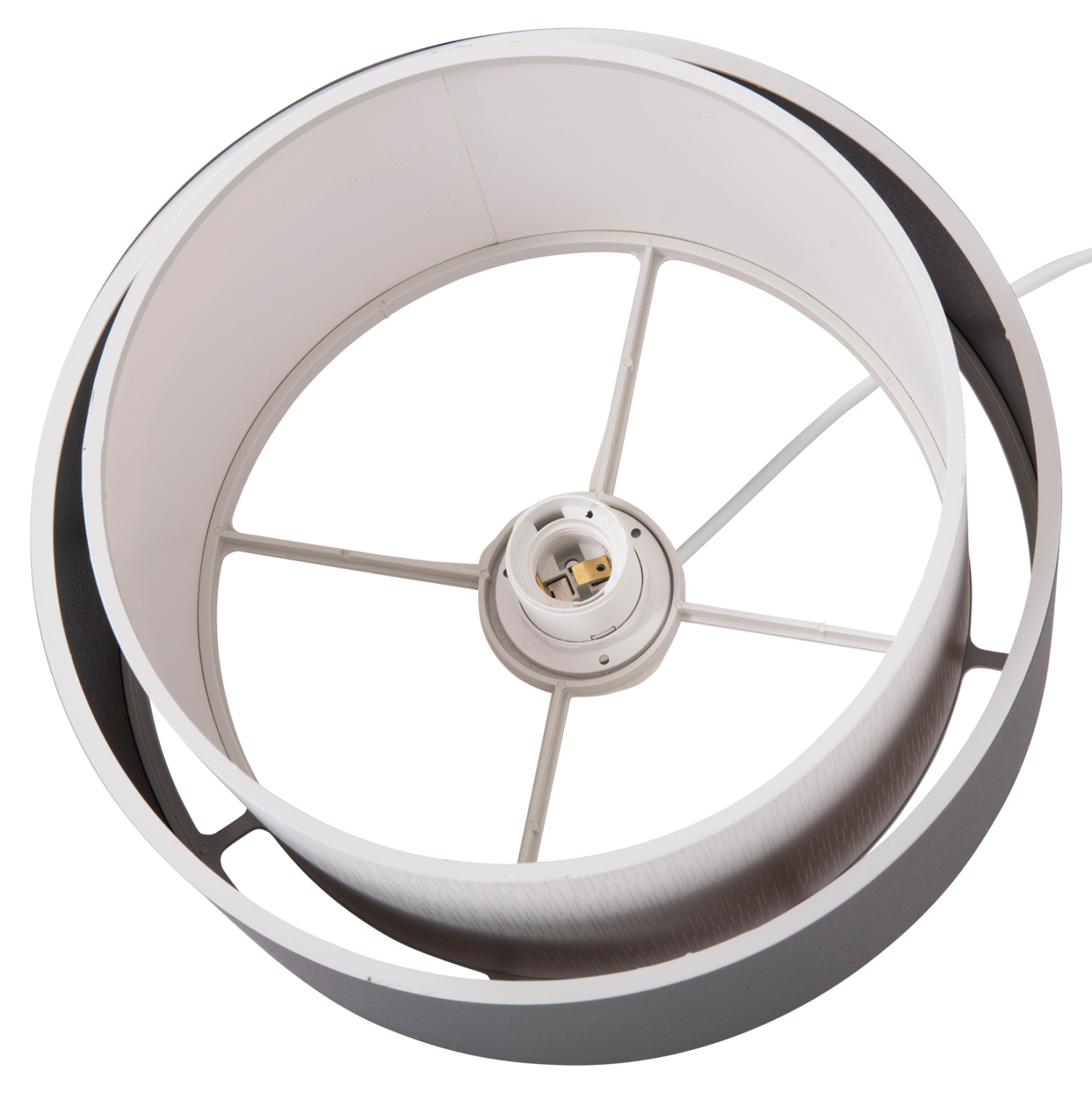 ΦΩΤΙΣΤΙΚΟ ΟΡΟΦΗΣ ΚΥΛΙΝΔΡΙΚΟ KRIKS HM4706.01 PVC ΣΕ ΛΕΥΚΟ-ΓΚΡΙ Φ30x70Υεκ. 6