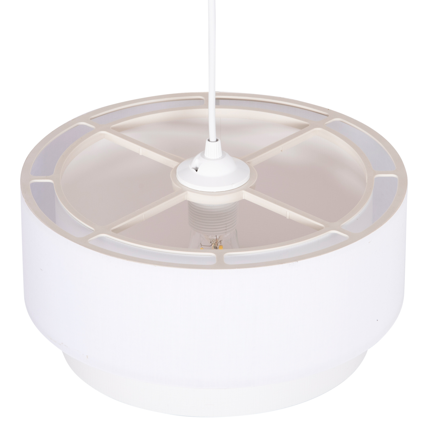 ΦΩΤΙΣΤΙΚΟ ΟΡΟΦΗΣ ΚΥΛΙΝΔΡΙΚΟ KRIKS HM4707.01 PVC ΣΕ ΛΕΥΚΟ Φ30x70Υεκ. 4