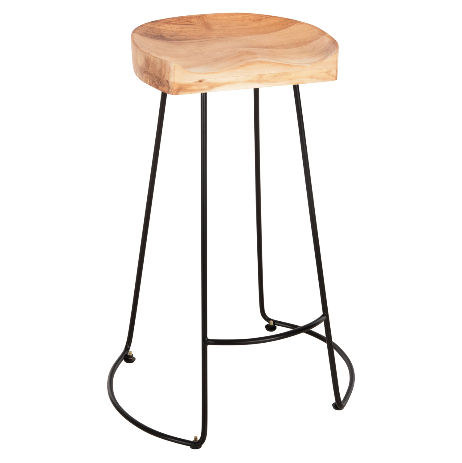 ΣΚΑΜΠΟ BAR ELEANOR HM8363.21 ΜΑΣΙΦ ΞΥΛΟ ΑΚΑΚΙΑΣ-ΜΕΤΑΛ.ΣΚΕΛΕΤΟΣ 53,5x42x77Υεκ. 1