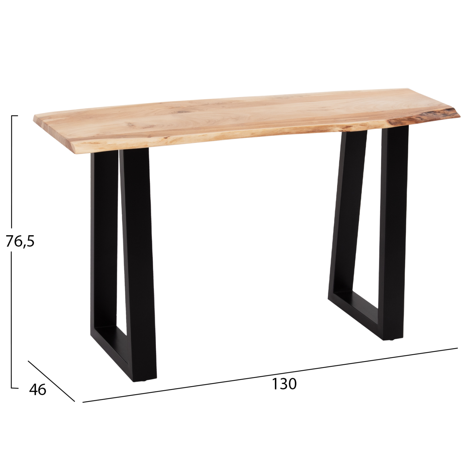 ΚΟΝΣΟΛΑ SOFIA SLIM HM8503.21 ΜΑΣΙΦ ΞΥΛΟ ΑΚΑΚΙΑΣ ΦΥΣΙΚΟ ΑΝΟΙΧΤΟ 130x46x76,5Υεκ. 2