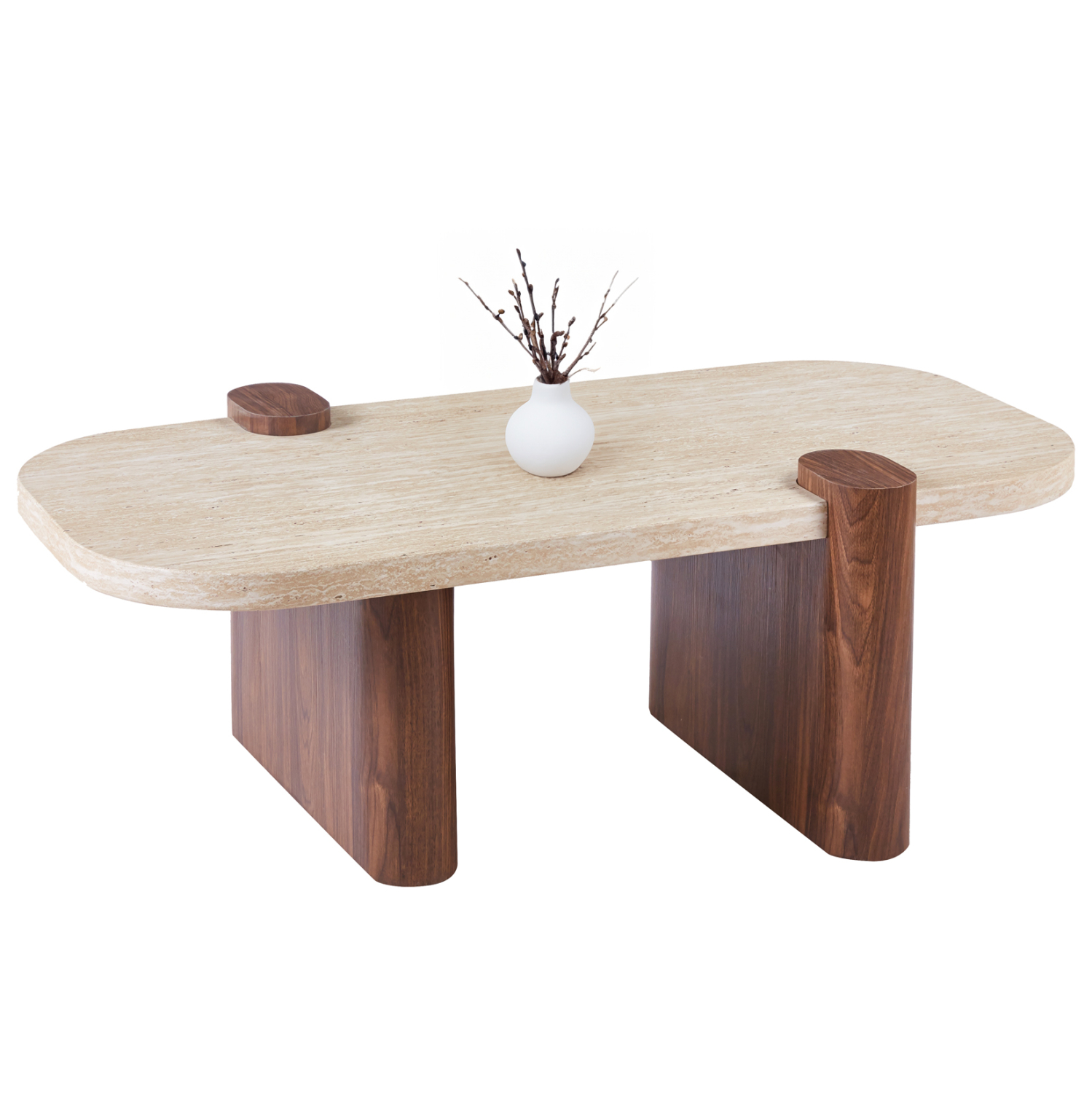 ΤΡΑΠΕΖΙ ΣΑΛΟΝΙΟΥ ARDEN HM18435 MDF TOP ΟΨΗ ΤΡΑΒΕΡΤΙΝΑΣ-MDF ΠΟΔΙΑ ΚΑΡΥΔΙ 120x60x40Υεκ 1
