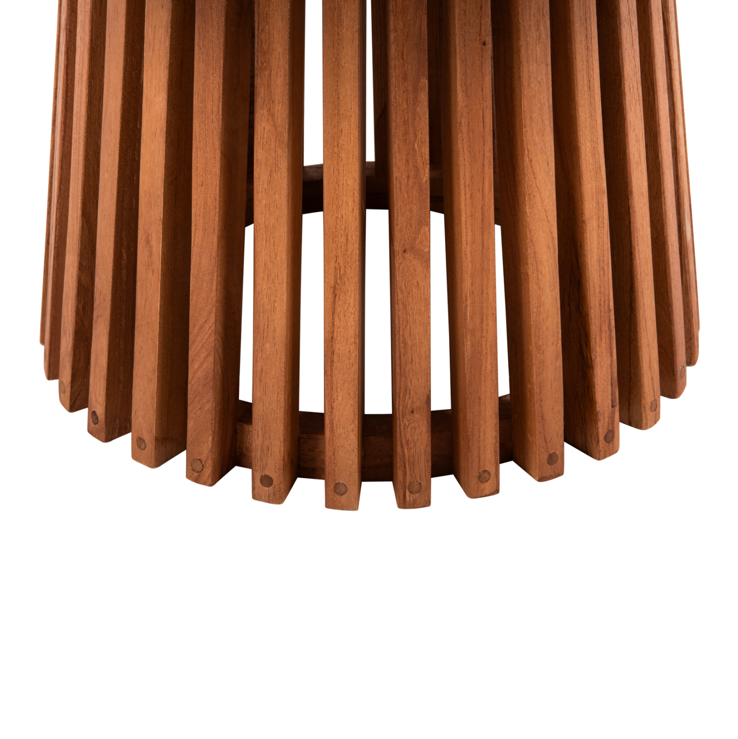 ΤΡΑΠΕΖΙ ΣΑΛΟΝΙΟΥ ΣΤΡΟΓΓΥΛΟ FRANTZ HM9523.11 ΜΑΣΙΦ MINDI ΞΥΛΟ-ΦΥΣΙΚΟ Φ100X45Υεκ. 3