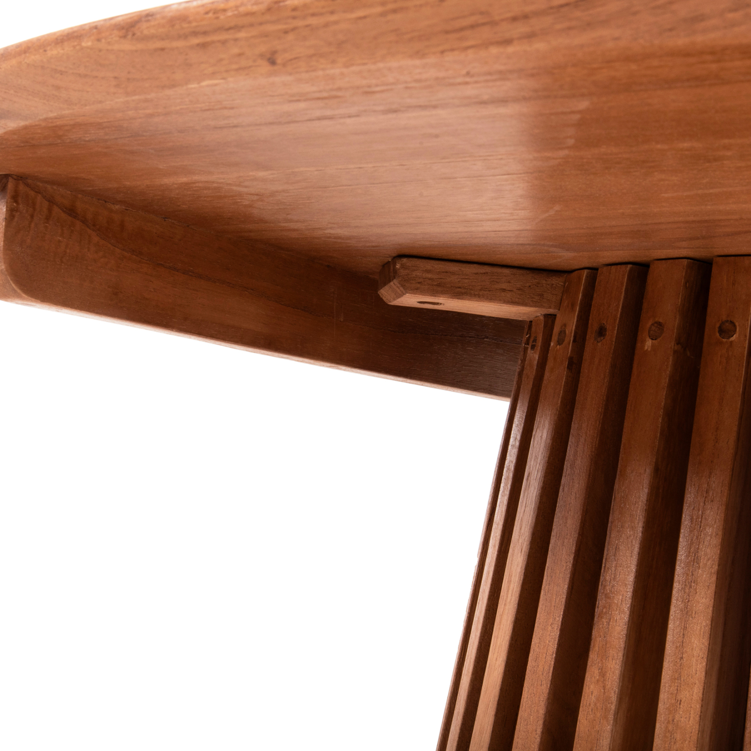 ΤΡΑΠΕΖΙ ΣΑΛΟΝΙΟΥ ΣΤΡΟΓΓΥΛΟ FRANTZ HM9523.11 ΜΑΣΙΦ MINDI ΞΥΛΟ-ΦΥΣΙΚΟ Φ100X45Υεκ. 6