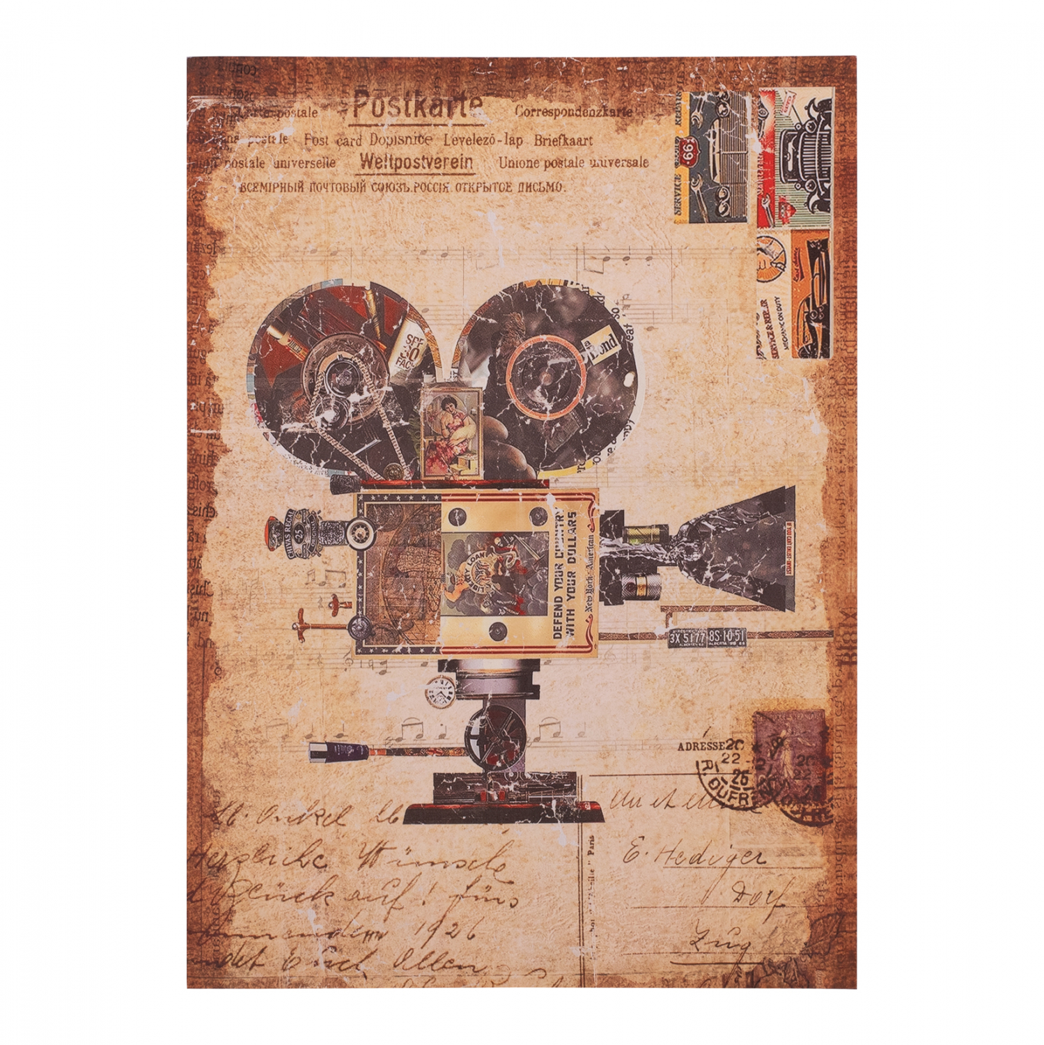 ΠΙΝΑΚΑΣ ΚΑΜΒΑΣ OLD CAMERA HM7153.06 50X70X2.5 εκ. 1