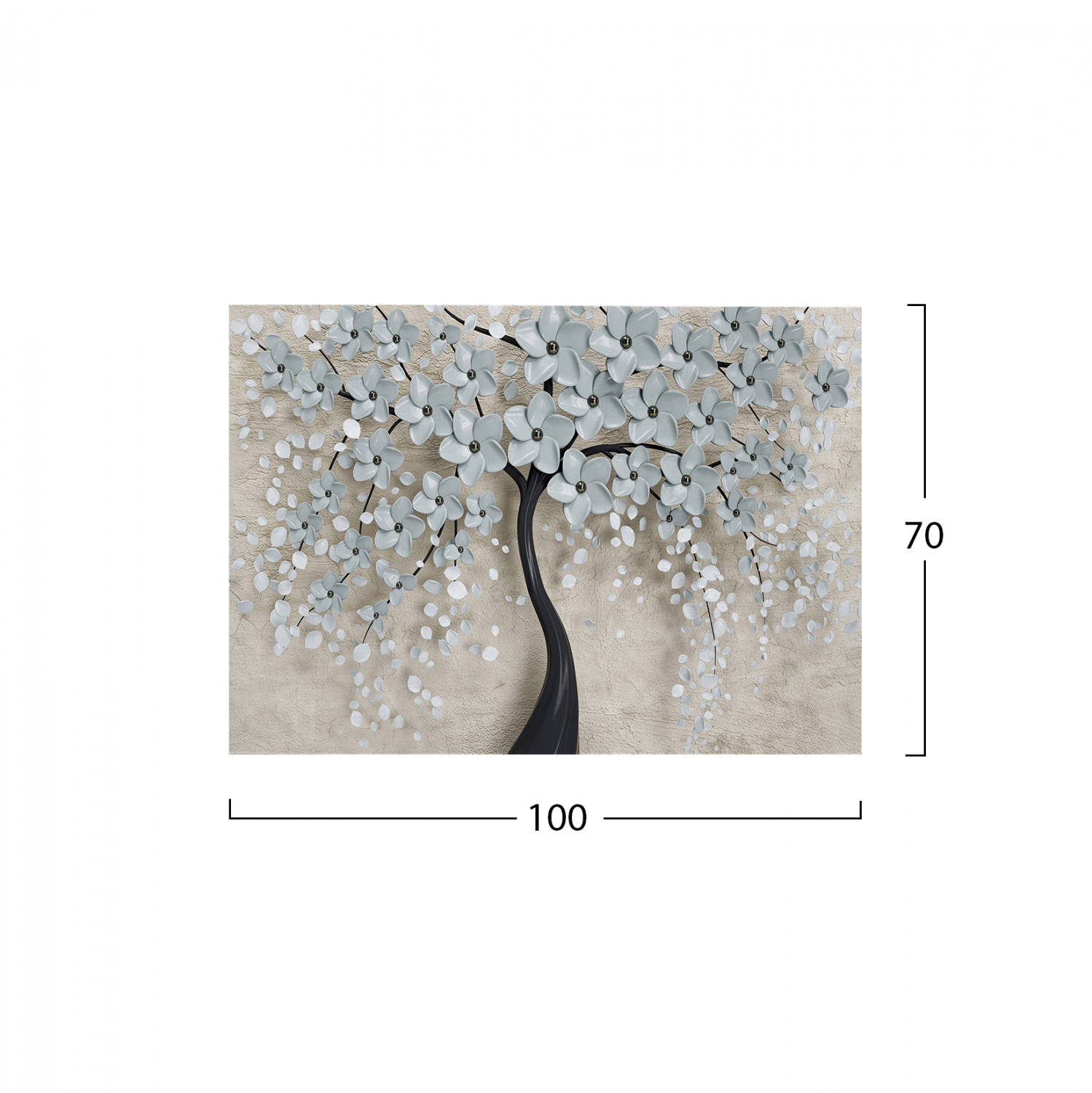 ΠΙΝΑΚΑΣ ΚΑΜΒΑΣ BLOSSOM TREE HM7197.04 100X3X70 εκ. 2