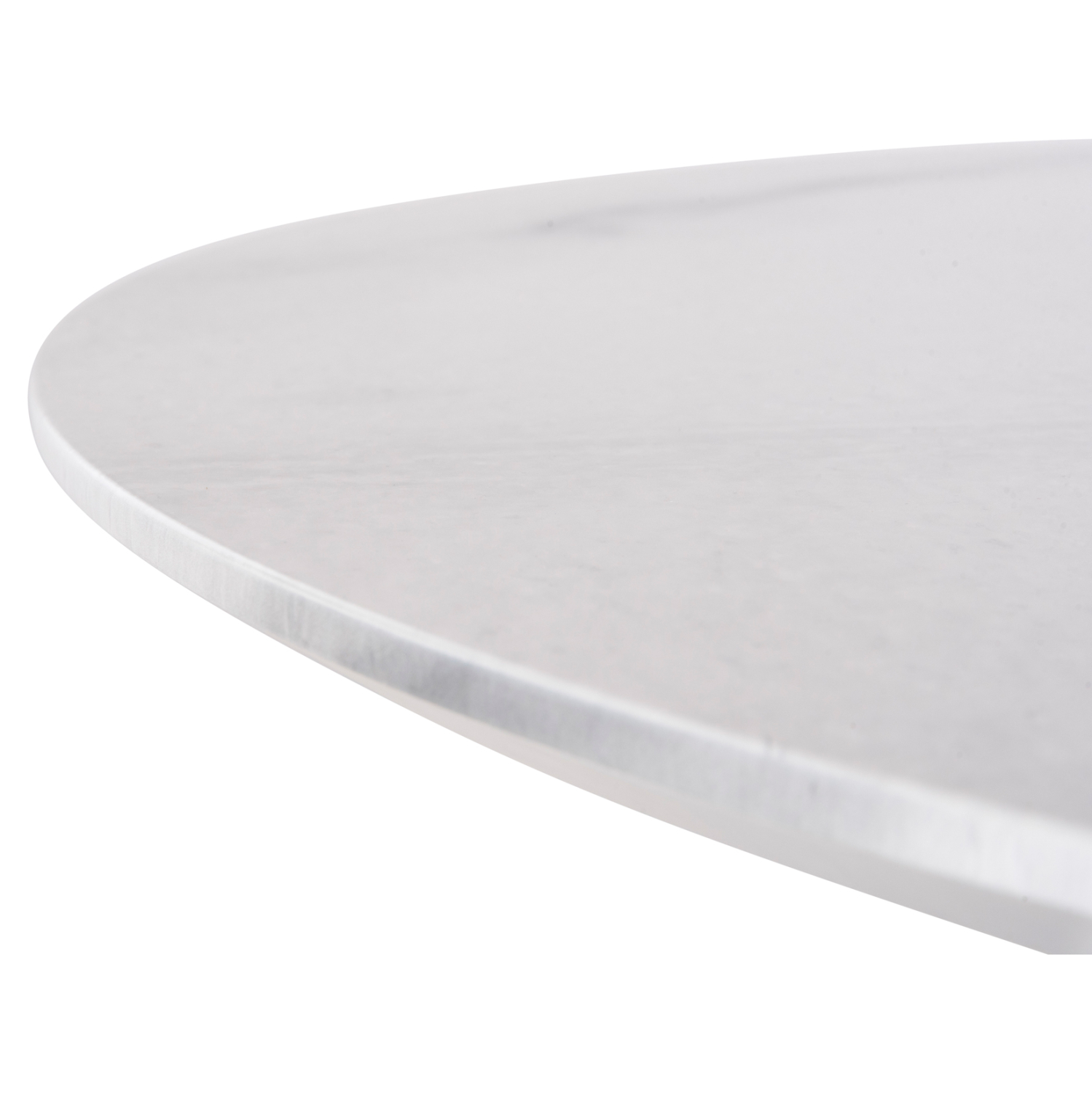 ΤΡΑΠΕΖΙ ΣΤΡΟΓΓΥΛΟ DORIK HM9768.01 MDF ΛΕΥΚΟ ΜΑΡΜΑΡΟ-MDF ΠΟΔΙΑ Φ120x77Υεκ. 7