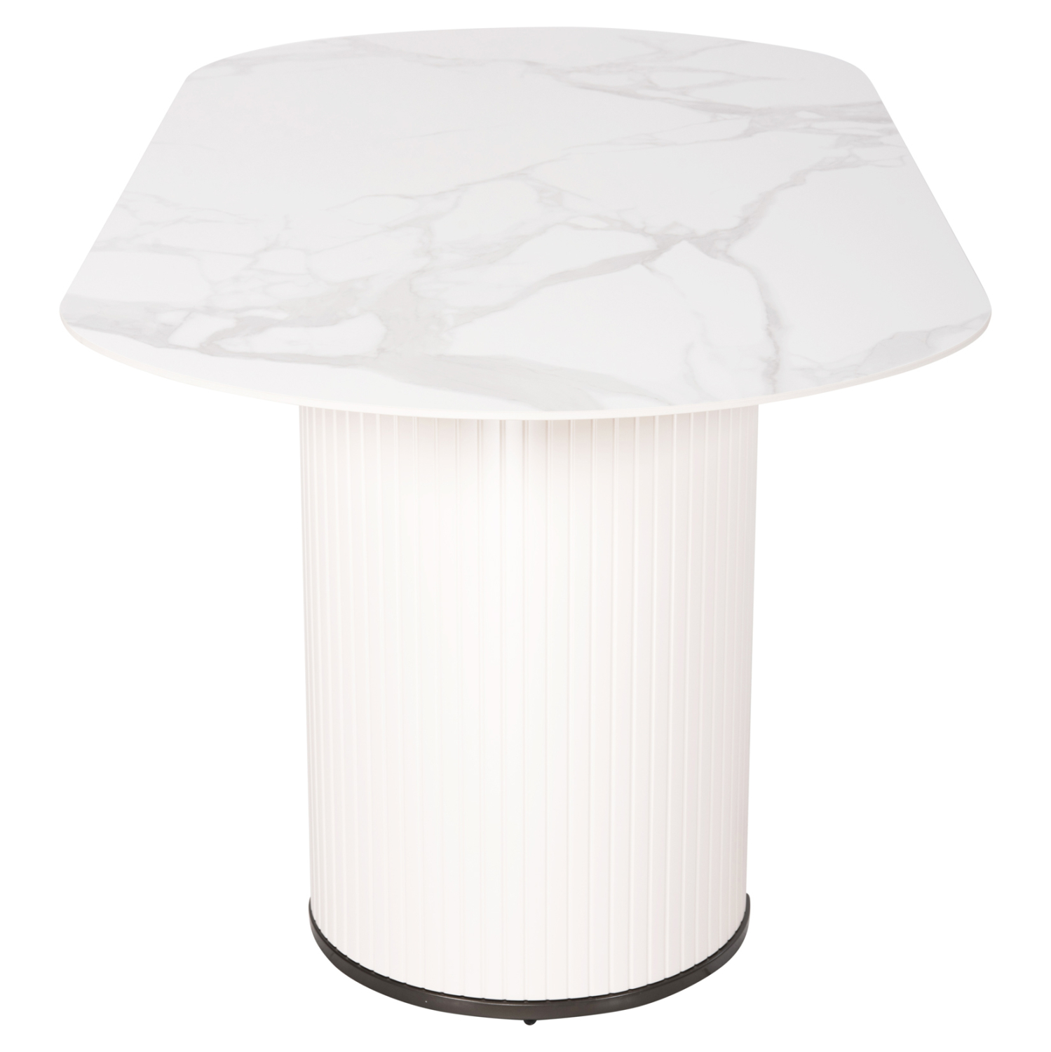 ΤΡΑΠΕΖΙ ΤΡΑΠΕΖΑΡΙΑΣ CORBY HM9771.01 12mmΚΕΡΑΜΙΚΟ ΛΕΥΚΟ ΜΑΡΜΑΡΟ-MDF ΛΕΥΚΟ 180x90x76Υ εκ. 4