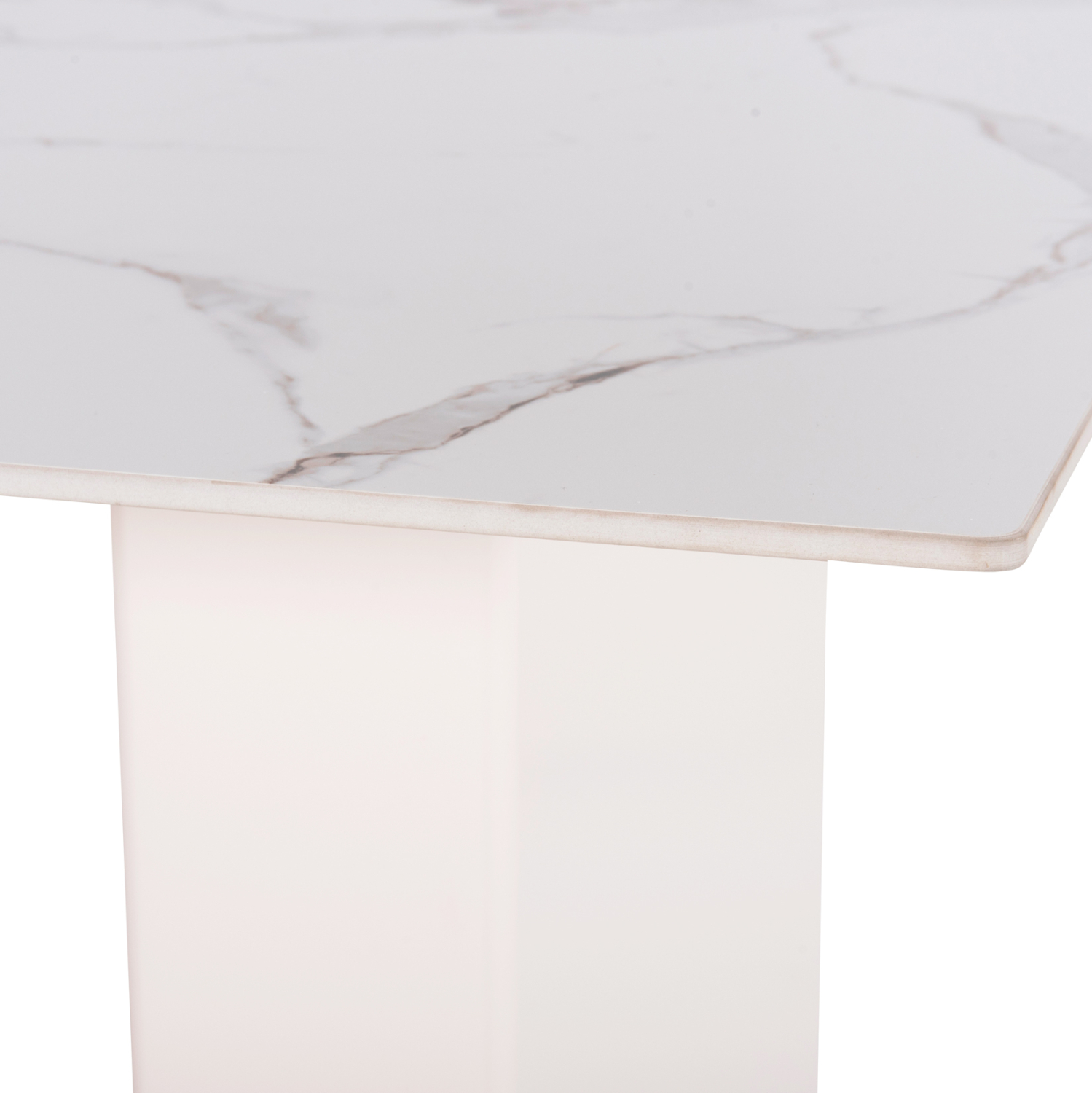 ΤΡΑΠΕΖΙ ΤΡΑΠΕΖΑΡΙΑΣ CERAMUS HM9772.01 12mmΚΕΡΑΜΙΚΟ TOP ΛΕΥΚΟ ΜΑΡΜΑΡΟ-MDF ΛΕΥΚΟ 180x90x76Υεκ. 8