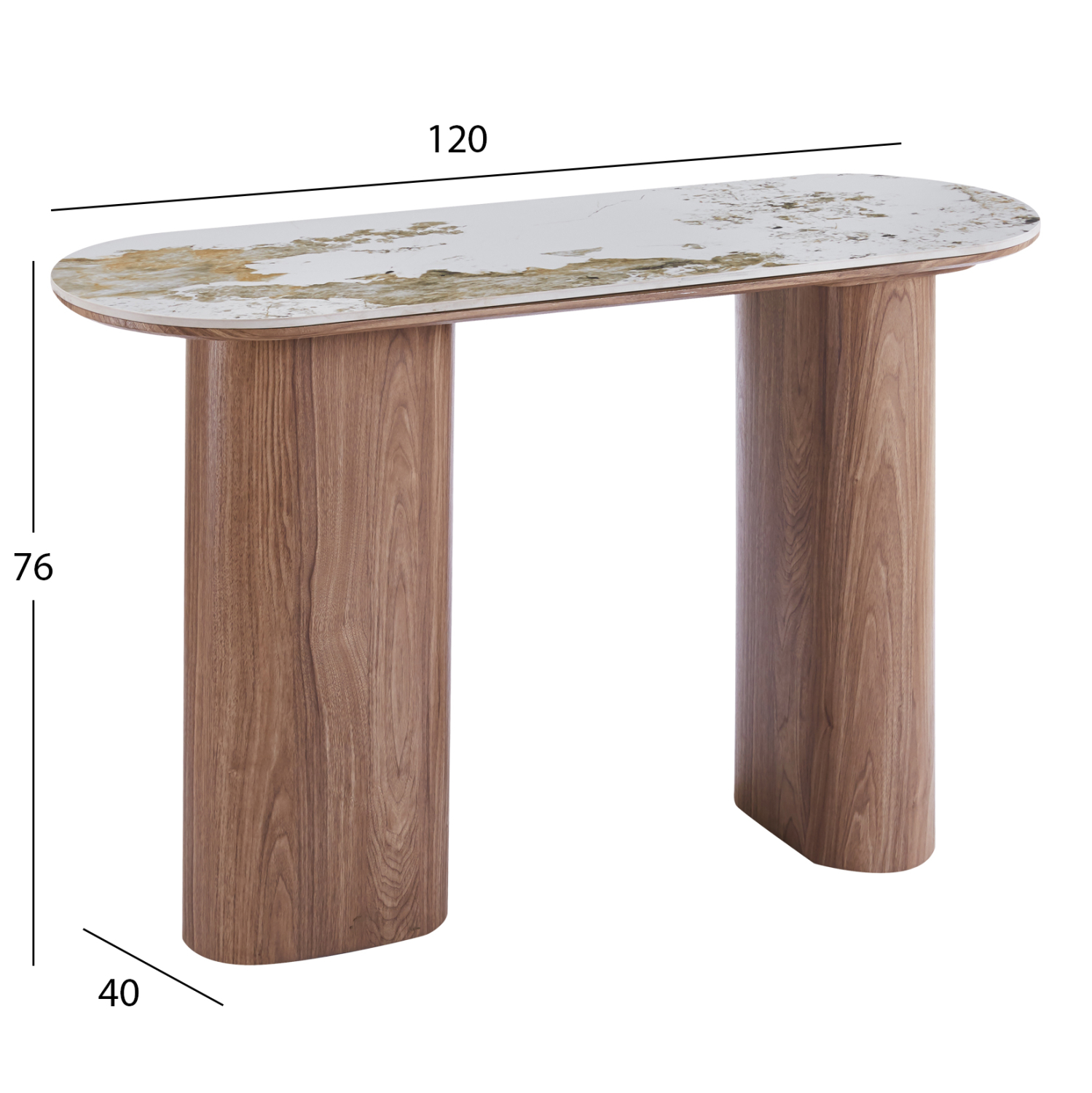 ΚΟΝΣΟΛΑ MARBLEX HM18446 ΚΕΡΑΜΙΚΟ TOP PANDORA--MDF ΠΟΔΙΑ 120x40x76Υεκ 2