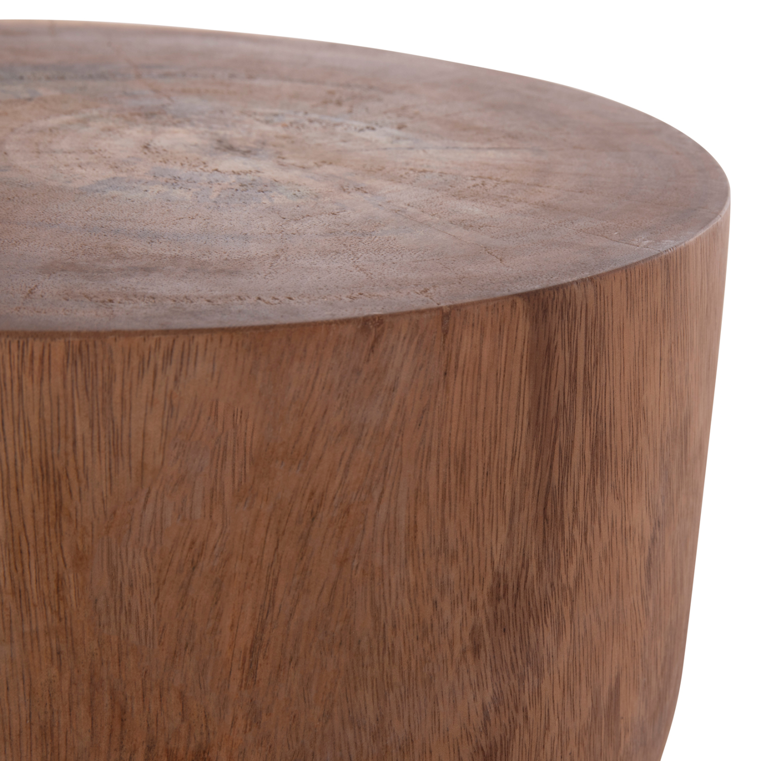 ΣΚΑΜΠΟ-ΤΡΑΠΕΖΑΚΙ ΚΥΛΙΝΔΡΙΚΟ FEBRY HM9908 ΜΑΣΙΦ ΞΥΛΟ SUAR ΦΥΣΙΚΟ Φ39,5x45,5Υεκ. 6