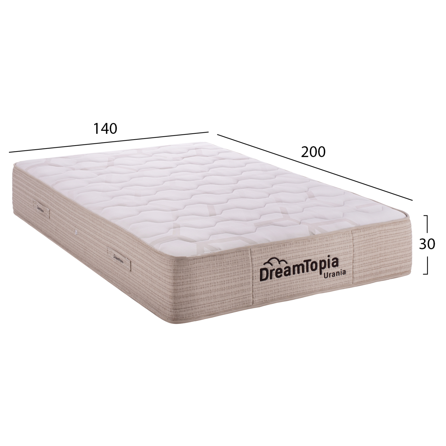 ΣΤΡΩΜΑ DREAMTOPIA, σειρά URANIA HM659.140 POCKET SPRING 140X200x30Yεκ. 2