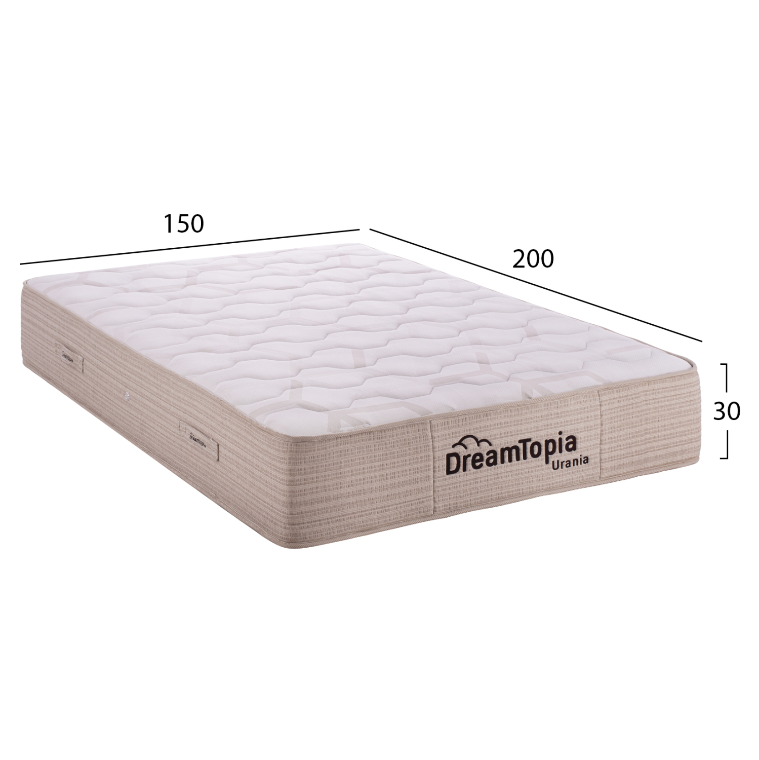 ΣΤΡΩΜΑ DREAMTOPIA, σειρά URANIA HM659.150 POCKET SPRING 150X200x30Yεκ. 2