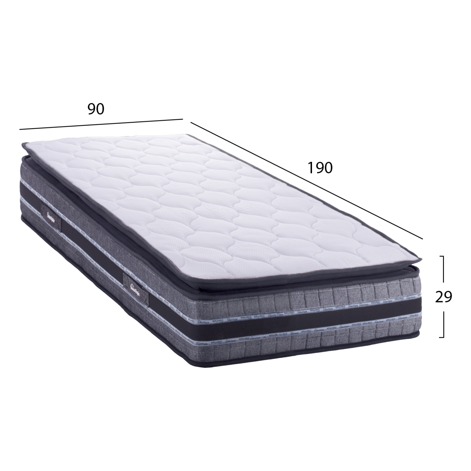 ΣΤΡΩΜΑ DREAMTOPIA FRANKLIN HM657.90 BONNELL SPRING ΜΕ ΑΝΩΣΤΡΩΜΑ 90x190x29Y εκ. 2