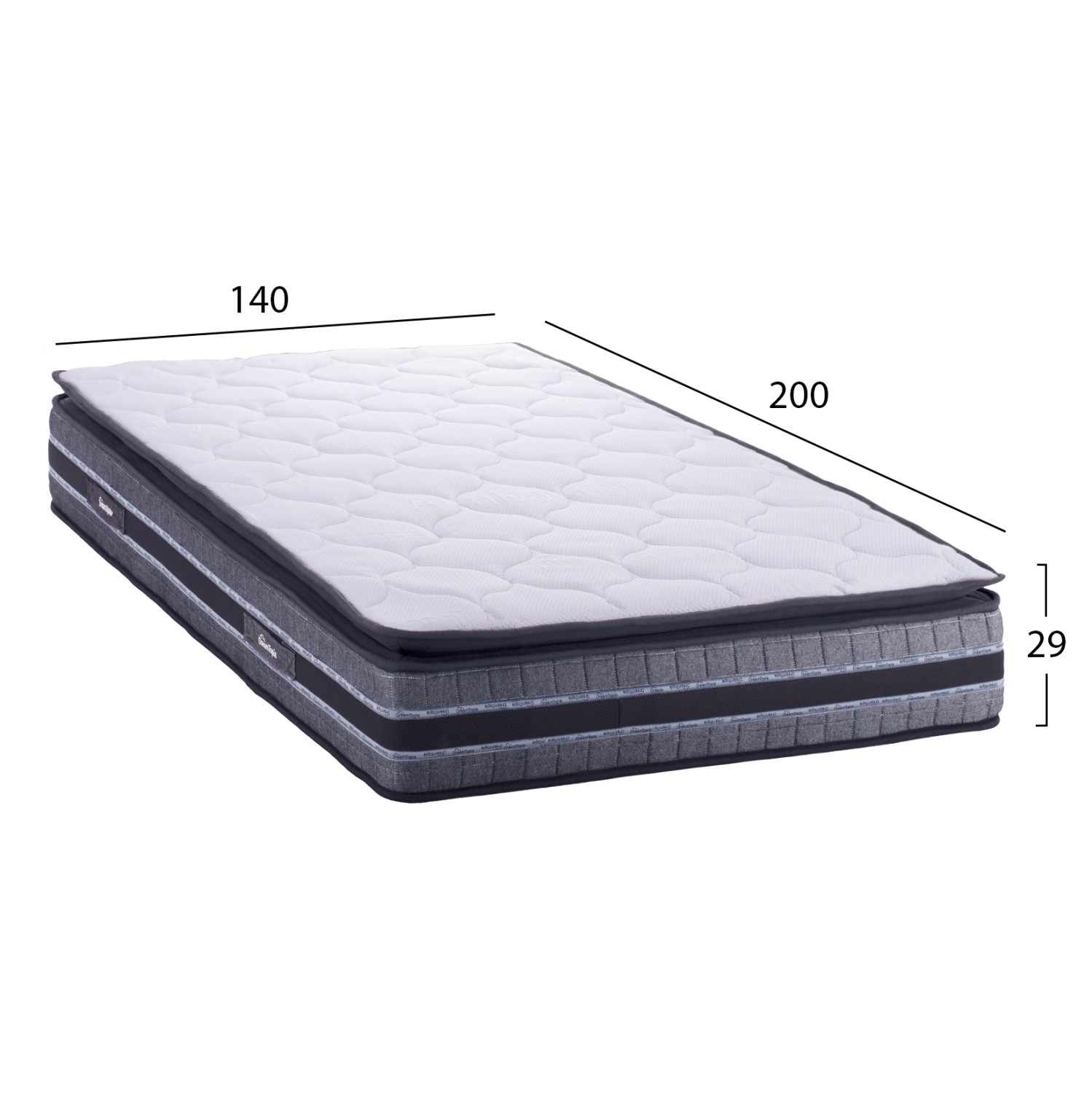ΣΤΡΩΜΑ DREAMTOPIA FRANKLIN HM657.140 BONNELL SPRING ΜΕ ΑΝΩΣΤΡΩΜΑ 140x200x29Y εκ. 2