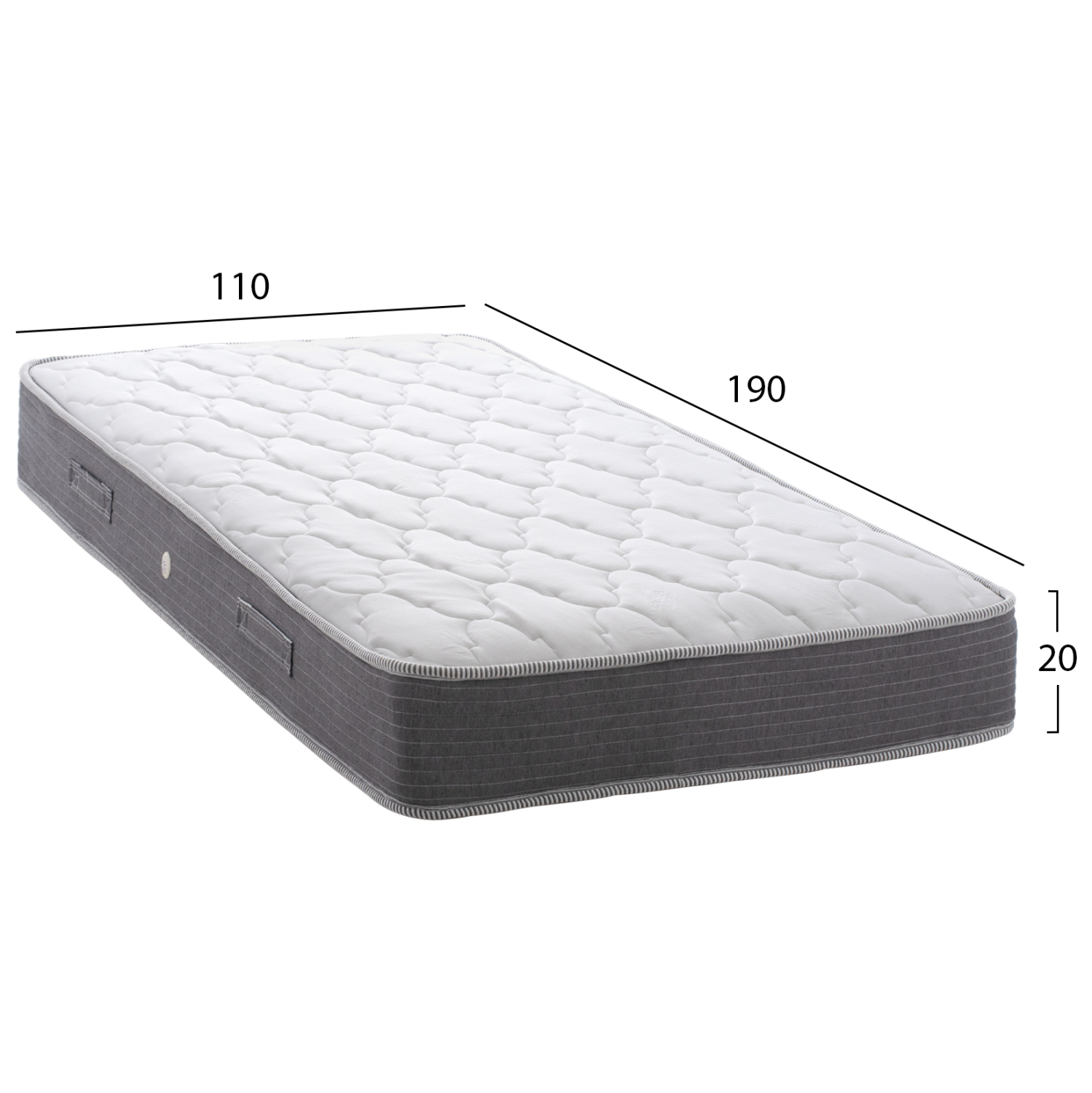 ΣΤΡΩΜΑ DREAMTOPIA ΣΕΙΡΑ LULLABY ALOE VERA HM655.110 BONNELL SPRING 110x190x20Y εκ. 2