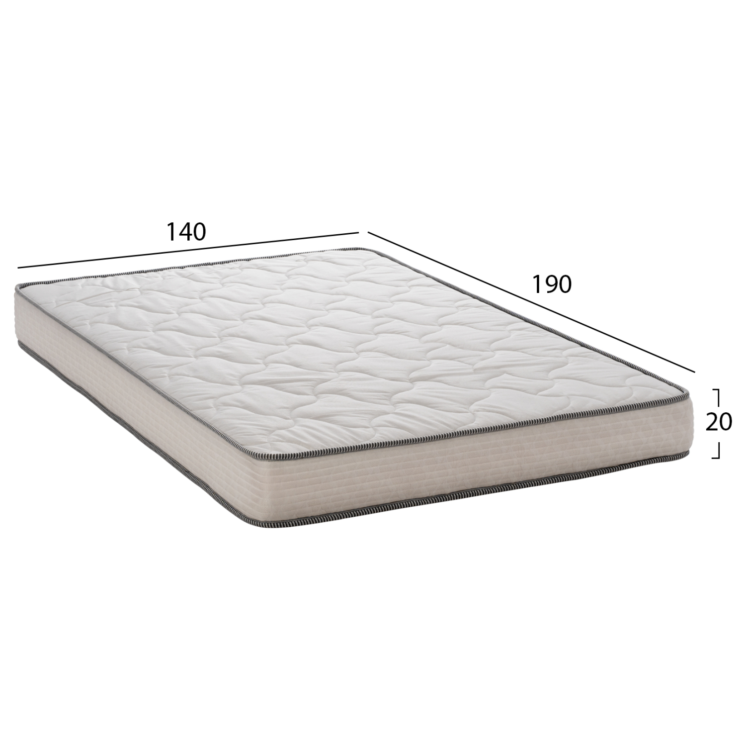 ΣΤΡΩΜΑ DREAMTOPIA ΣΕΙΡΑ RELIEF HM653.140 BONNELL SPRING 140x190x20Y εκ. 2