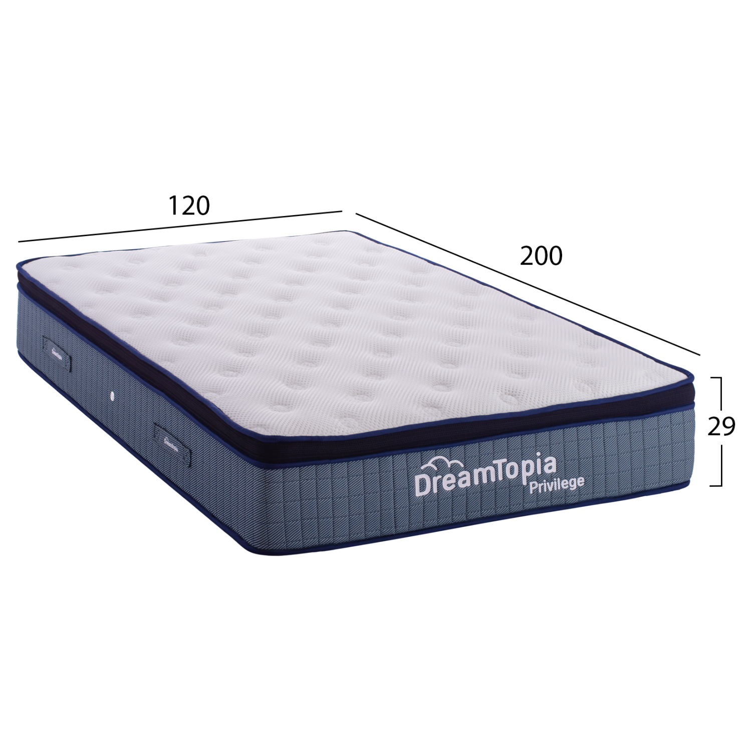 ΣΤΡΩΜΑ DREAMTOPIA, σειρά PRIVILEGE HM660.120 POCKET SPRING ΜΕ ΑΝΩΣΤΡΩΜΑ 120X200x29Υεκ. 2