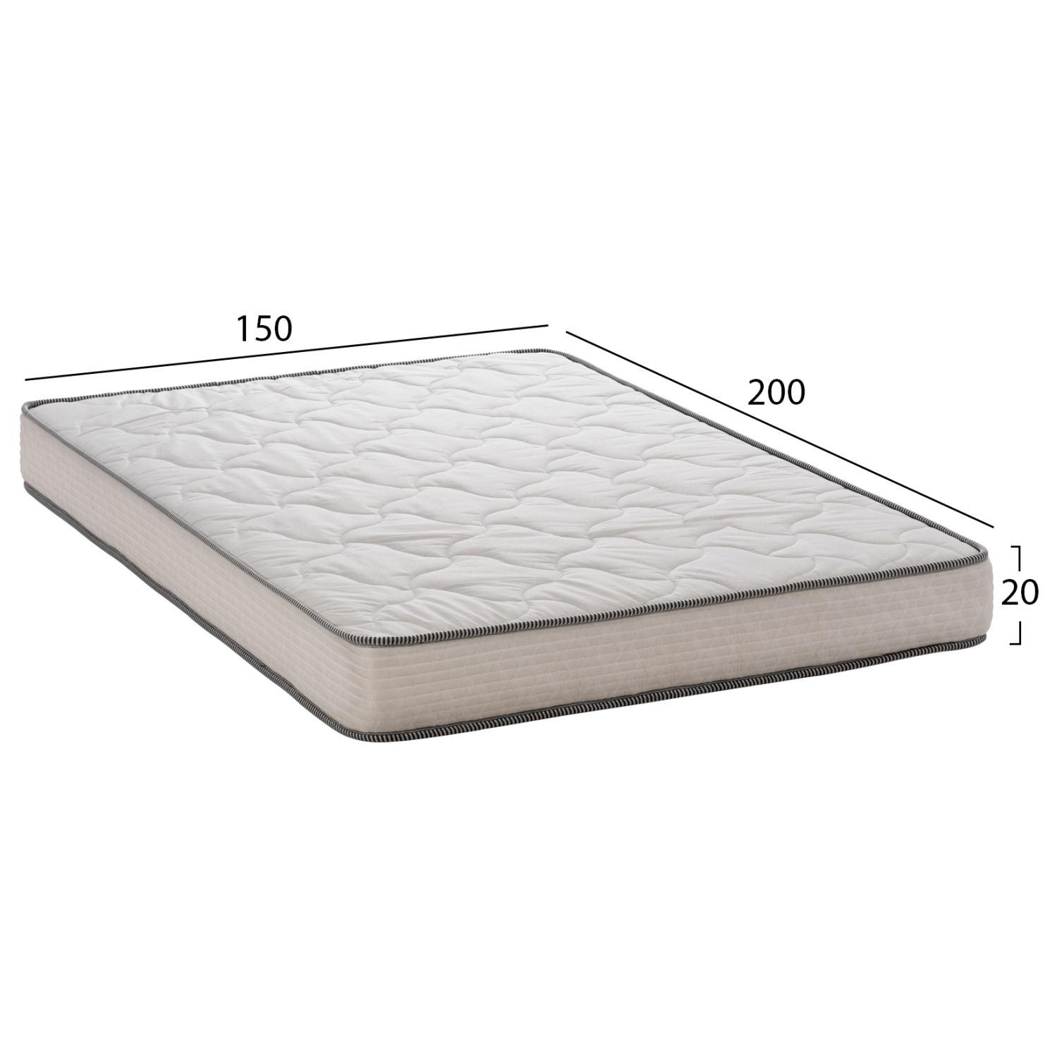 ΣΤΡΩΜΑ DREAMTOPIA ΣΕΙΡΑ RELIEF HM653.150 BONNELL SPRING 150x200x20Y εκ. 2