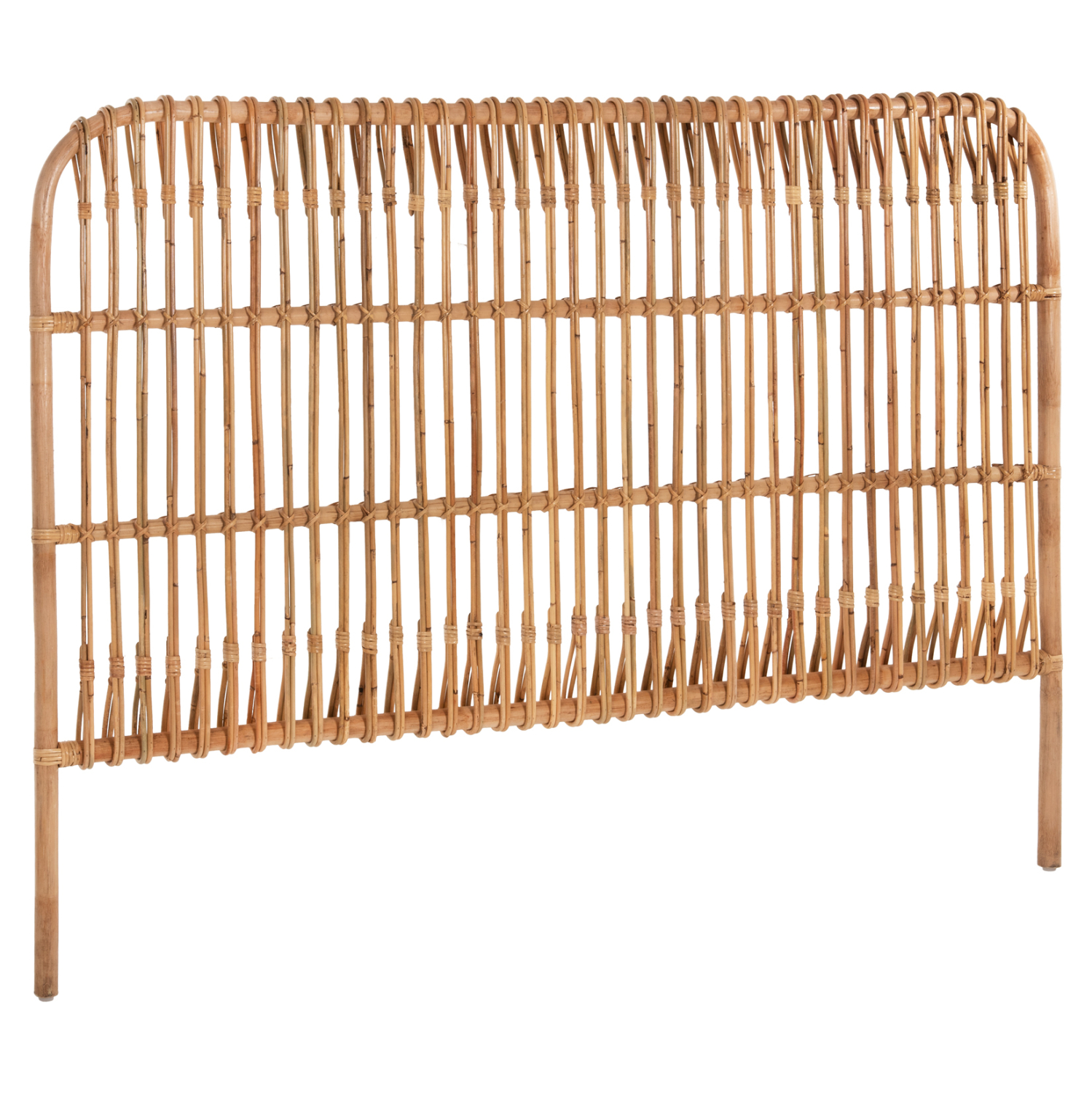 ΚΕΦΑΛΑΡΙ ΚΡΕΒΑΤΙΟΥ MERMA HM9549 ΣΕ ΦΥΣΙΚΟ ΧΡΩΜΑ RATTAN 165x5x121Yεκ. 1