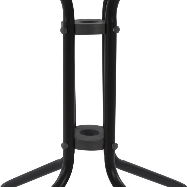 ΤΡΑΠΕΖΙ FIGO 60Χ60Χ72Υεκ. ΜΕΤΑΛΛΙΚΟ ΓΚΡΙ ΜΕ ΓΥΑΛΙΝΗ ΕΠΙΦΑΝΕΙΑ HM5035.01 6