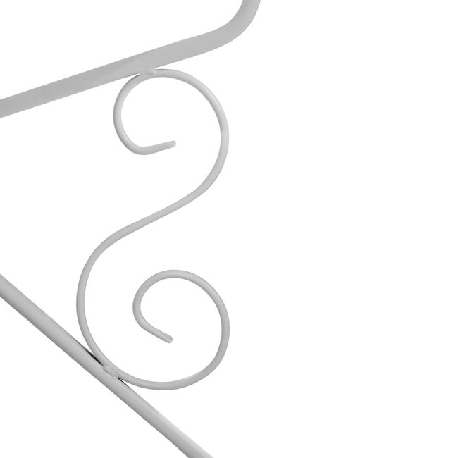 ΤΡΑΠΕΖΙ ΜΕΤΑΛΛΙΚΟ AMORE Φ95 ΑΣΠΡΟ HM5009.02 5