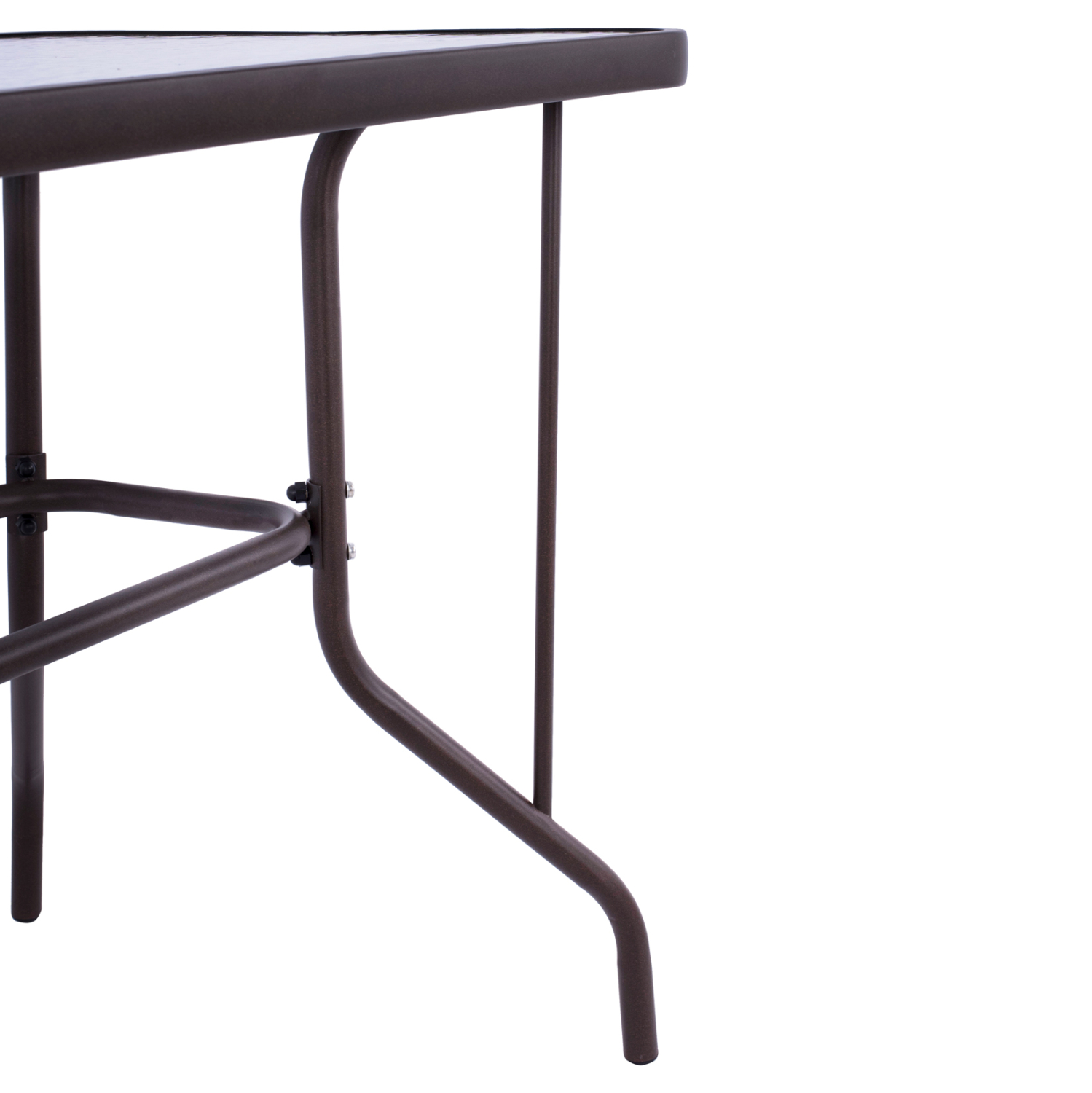 ΤΡΑΠΕΖΙ ADAM HM5020.02 ΜΕΤΑΛΛΙΚΟ ΚΑΦΕ ΜΕ ΓΥΑΛΙΝΗ ΕΠΙΦΑΝΕΙΑ 110Χ60Χ71Υεκ. 7