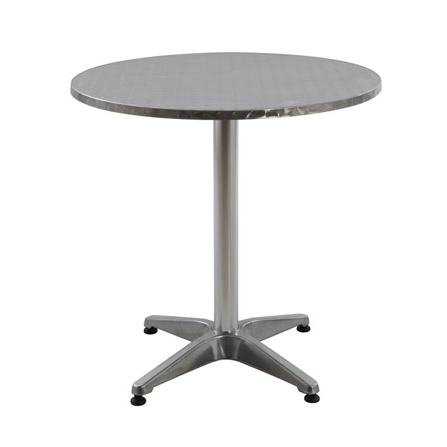 ΣΤΡΟΓΓΥΛΟ ΤΡΑΠΕΖΙ FELIX ΑΛΟΥΜΙΝΙΟΥ Φ70 4ΝΥΧΟ HM5024 1