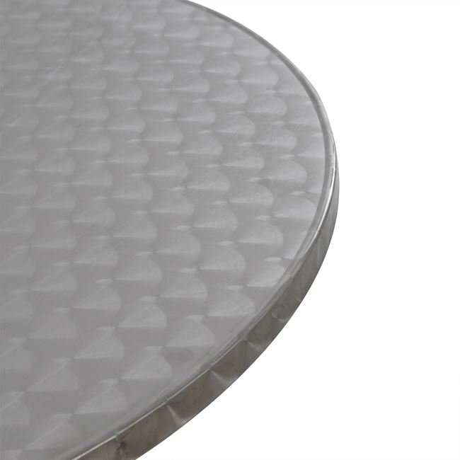 ΣΤΡΟΓΓΥΛΟ ΤΡΑΠΕΖΙ FELIX ΑΛΟΥΜΙΝΙΟΥ Φ70 4ΝΥΧΟ HM5024 4