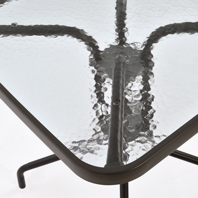 ΤΡΑΠΕΖΙ FIGO 60Χ60Χ72Υεκ. ΜΕΤΑΛΛΙΚΟ ΚΑΦΕ ΜΕ ΓΥΑΛΙΝΗ ΕΠΙΦΑΝΕΙΑ HM5035.02 4