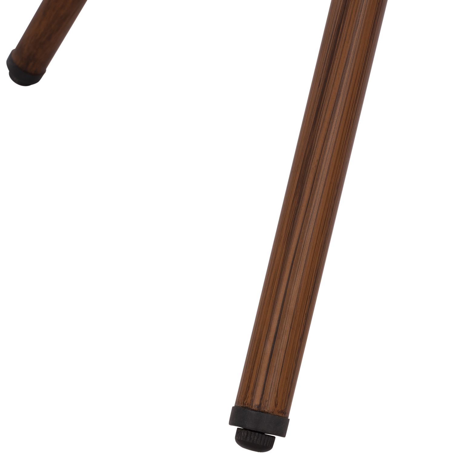 ΤΡΑΠΕΖΙ ΑΛΟΥΜΙΝΙΟΥ MOSES Φ70x76 εκ. BAMBOO LOOK HM5532.03 ΚΑΦΕ ΜΕ ΓΥΑΛΙ 8