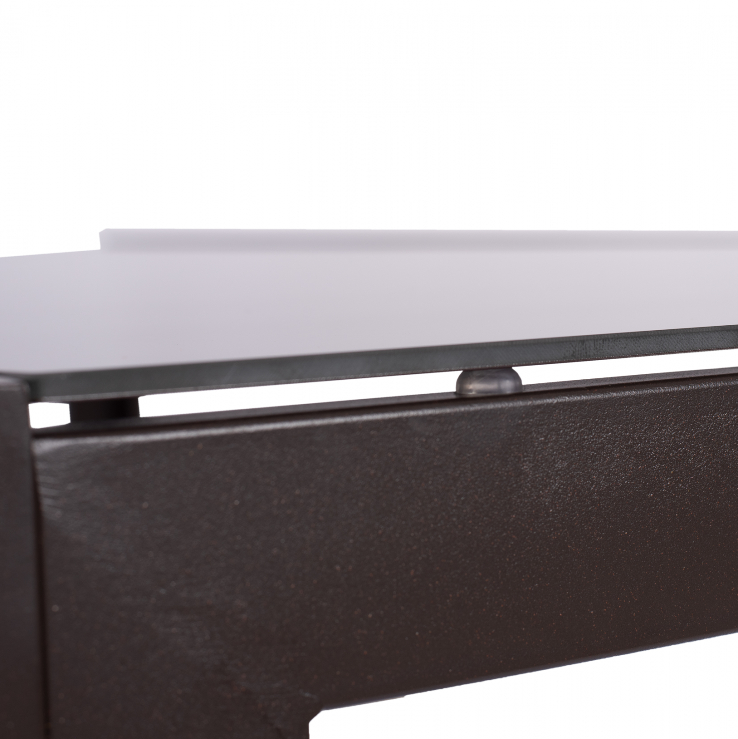 ΤΡΑΠΕΖΙ ΜΕΤΑΛΛΙΚΟ OFER ΟΡΘΟΓΩΝΙΟ ΚΑΦΕ ΜΕ ΓΥΑΛΙ ΚΑΦΕ 150X90Χ75Υεκ. HM5767.02 7