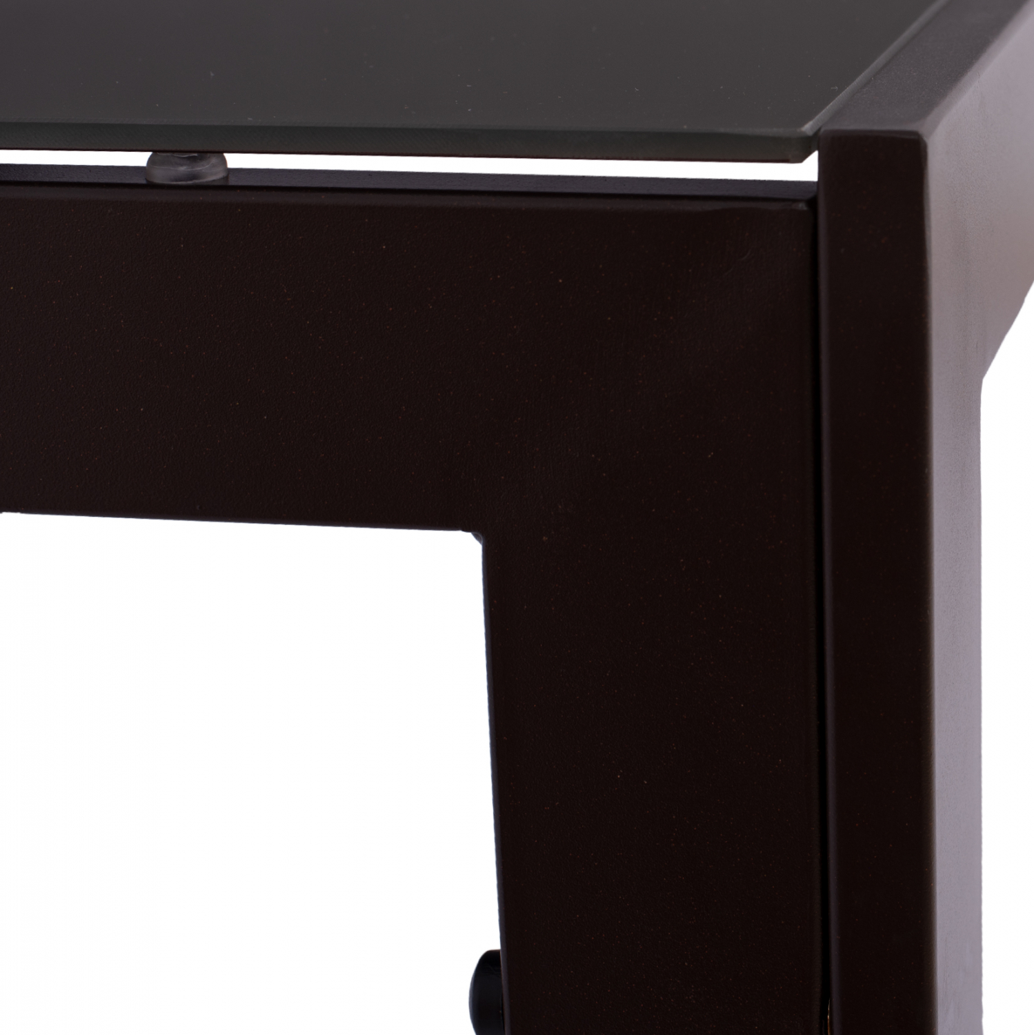 ΤΡΑΠΕΖΙ ΜΕΤΑΛΛΙΚΟ OFER ΟΡΘΟΓΩΝΙΟ ΚΑΦΕ ΜΕ ΓΥΑΛΙ ΚΑΦΕ 150X90Χ75Υεκ. HM5767.02 8