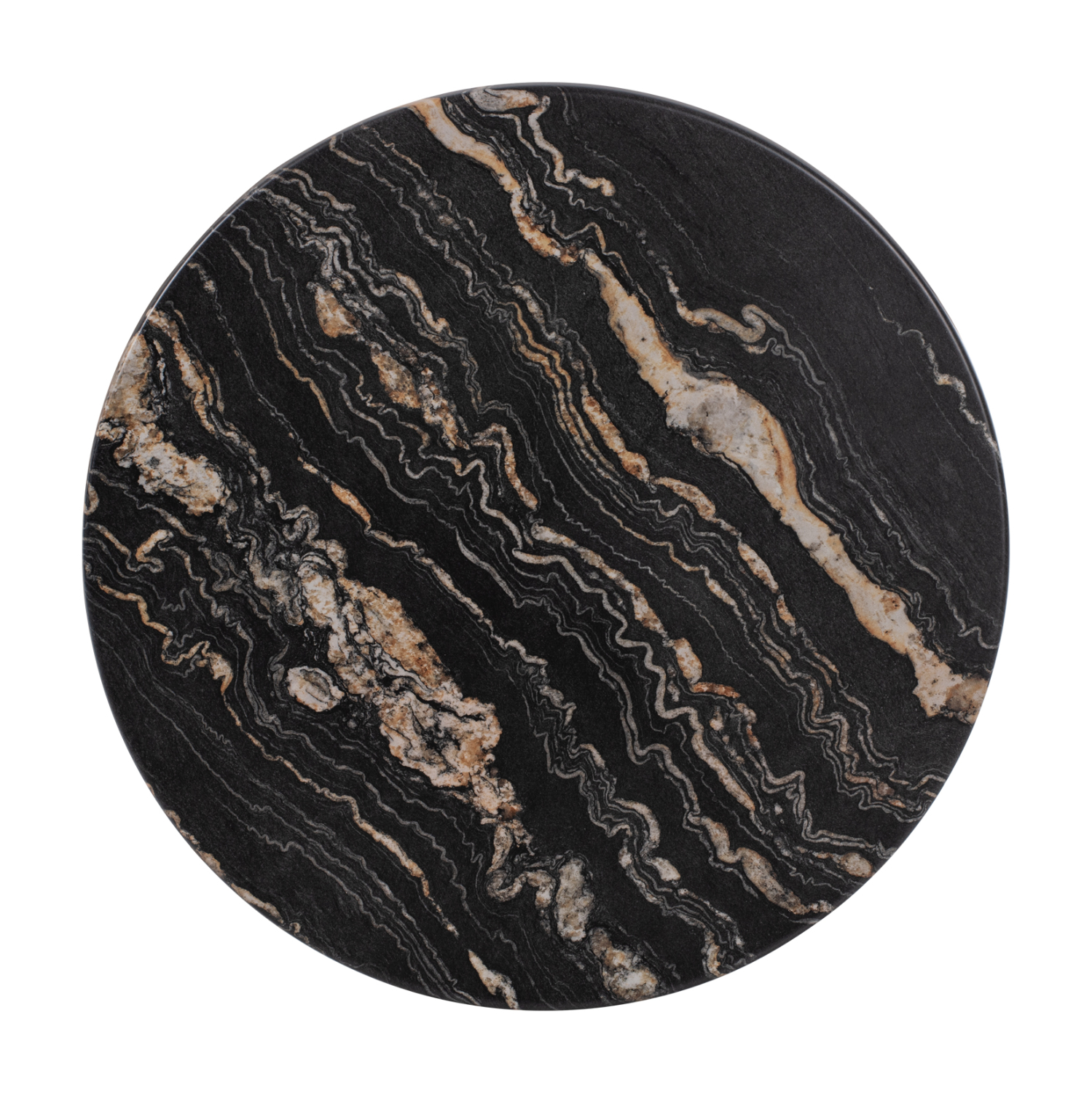 ΕΠΙΦΑΝΕΙΑ ΤΡΑΠΕΖΙΟΥ Φ60Χ2.5εκ. 5787 WERZALIT BLACK GOLD MARBLE HM5227.15 1