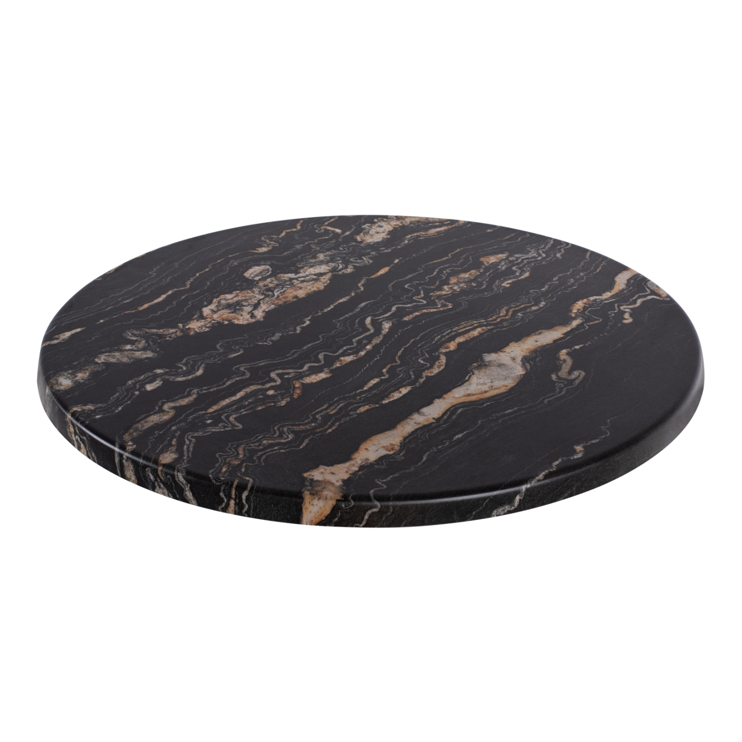 ΕΠΙΦΑΝΕΙΑ ΤΡΑΠΕΖΙΟΥ Φ60Χ2.5εκ. 5787 WERZALIT BLACK GOLD MARBLE HM5227.15 3
