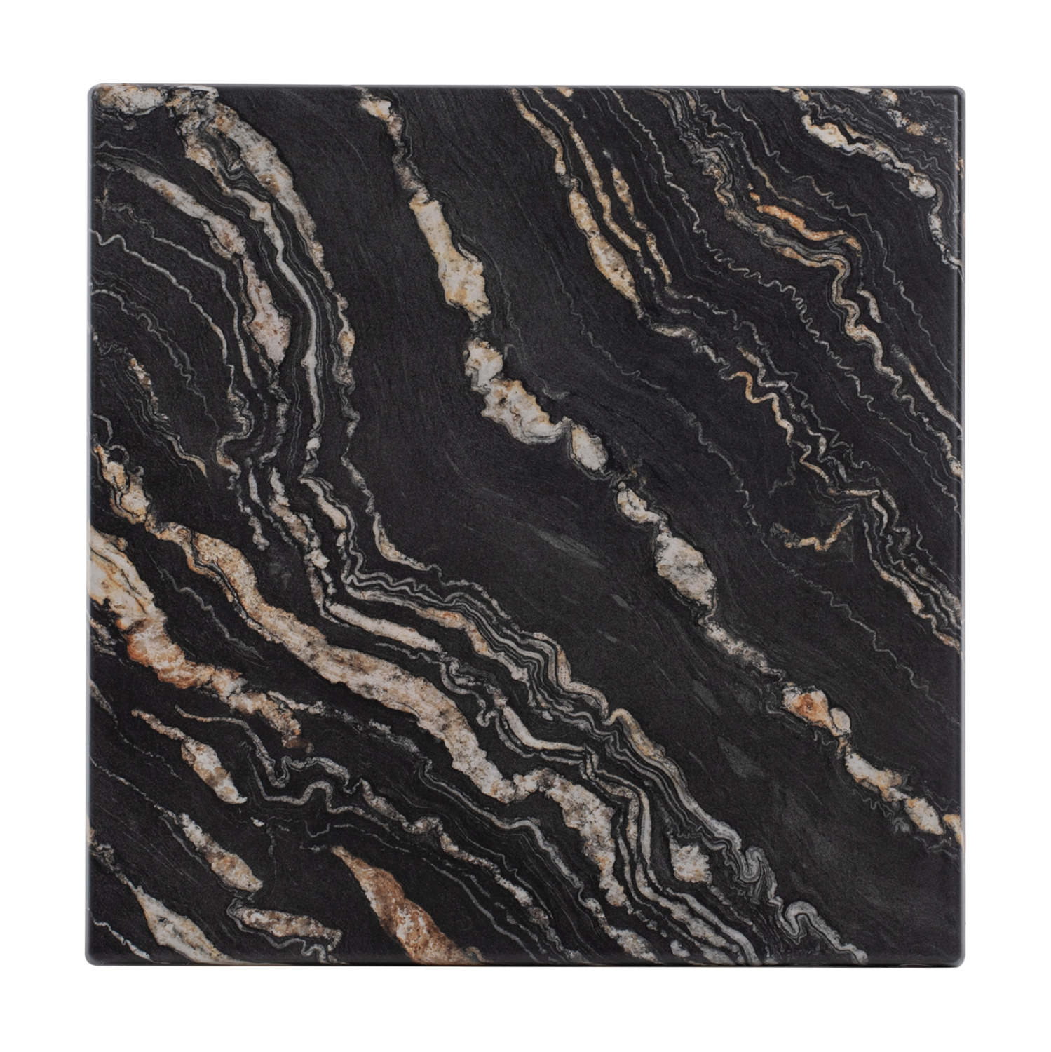 ΕΠΙΦΑΝΕΙΑ ΤΡΑΠΕΖΙΟΥ WERZALIT 60Χ60Χ3.5εκ.  BLACK GOLD MARBLE HM5229.15 1