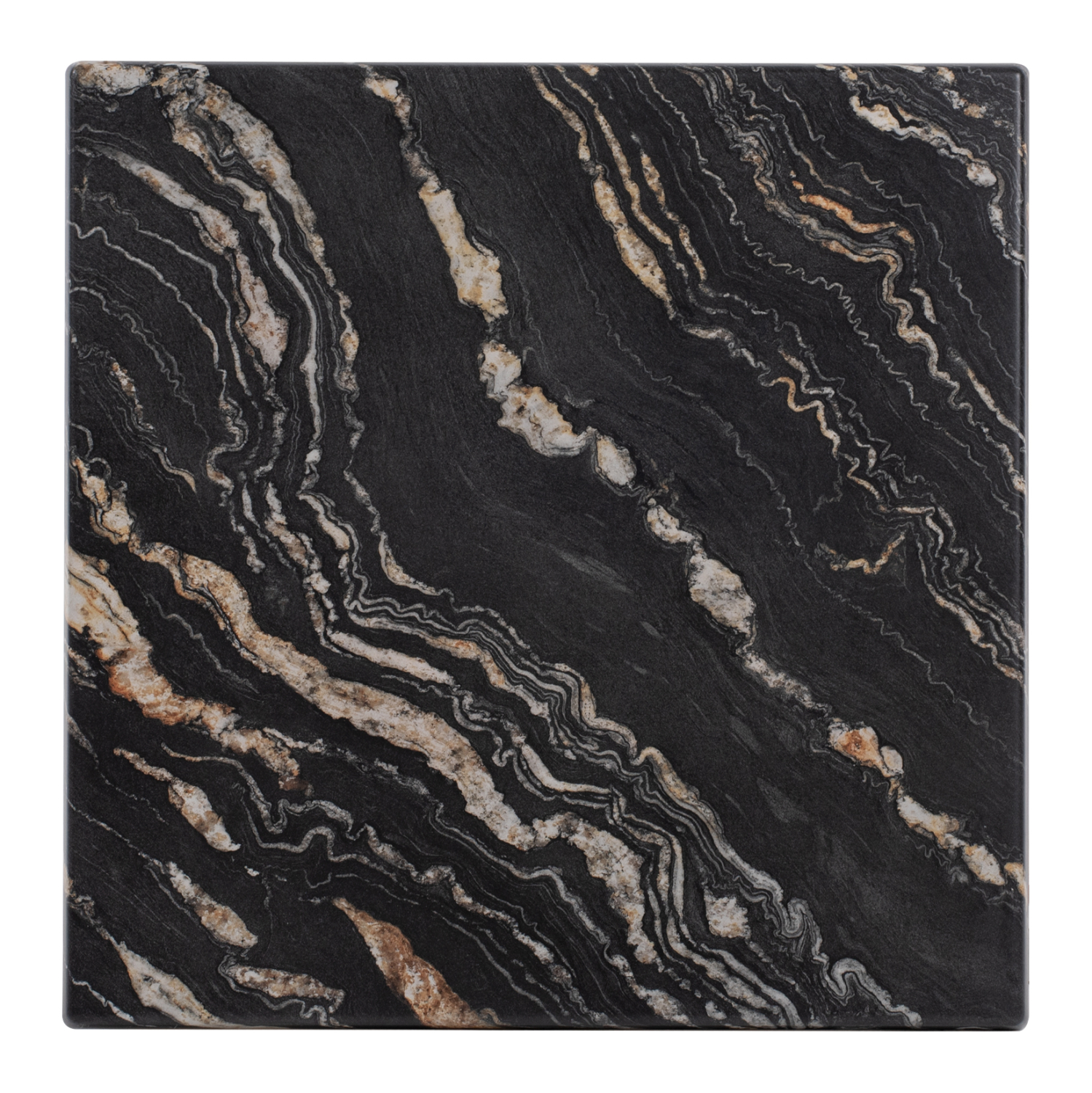 ΕΠΙΦΑΝΕΙΑ ΤΡΑΠΕΖΙΟΥ WERZALIT 80Χ80Χ3.5εκ. BLACK GOLD MARBLE HM5231.15 1