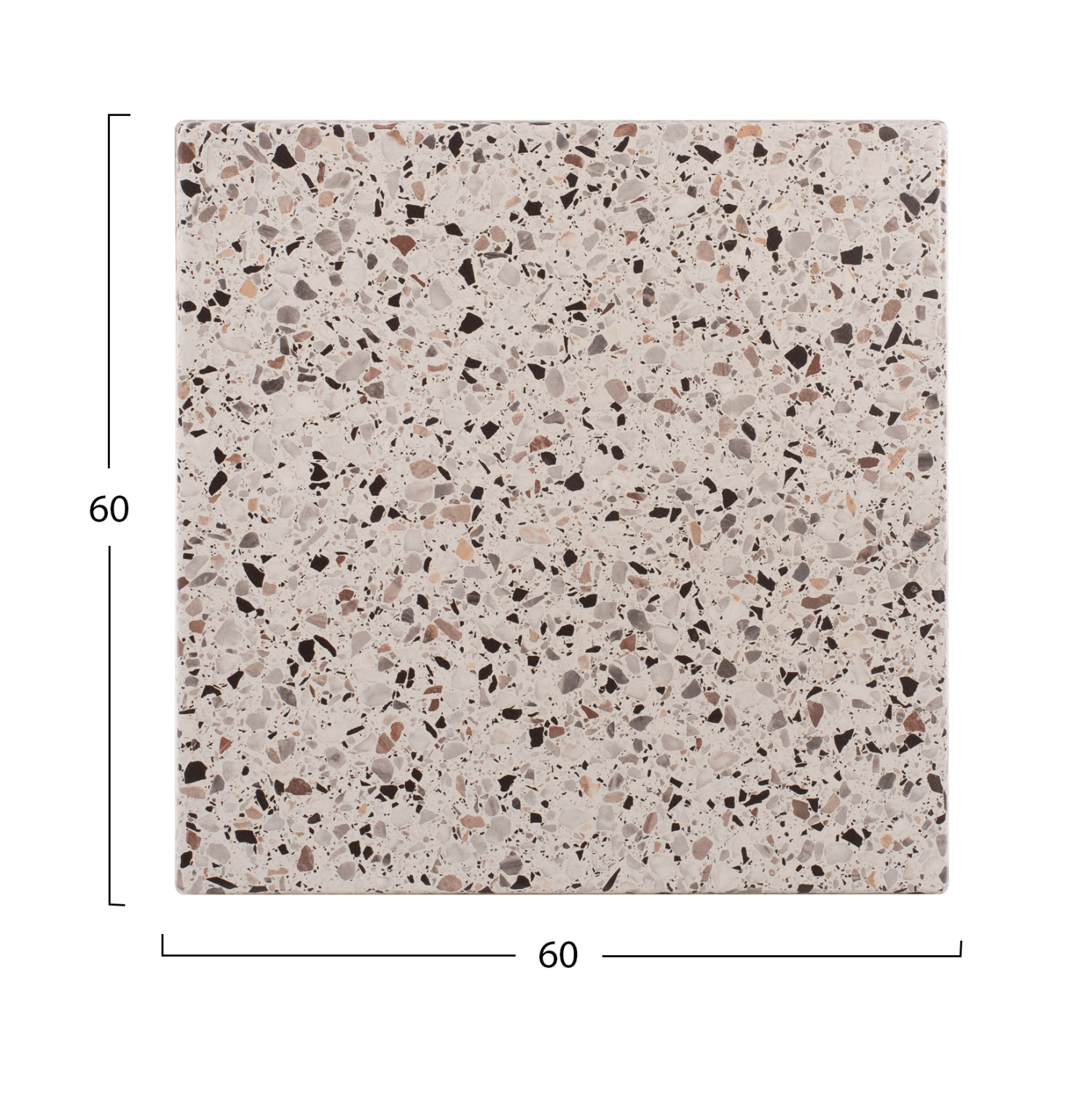 ΕΠΙΦΑΝΕΙΑ ΤΡΑΠΕΖΙΟΥ WERZALIT 60Χ60Χ3.5εκ. TERRAZZO HM5229.16 2