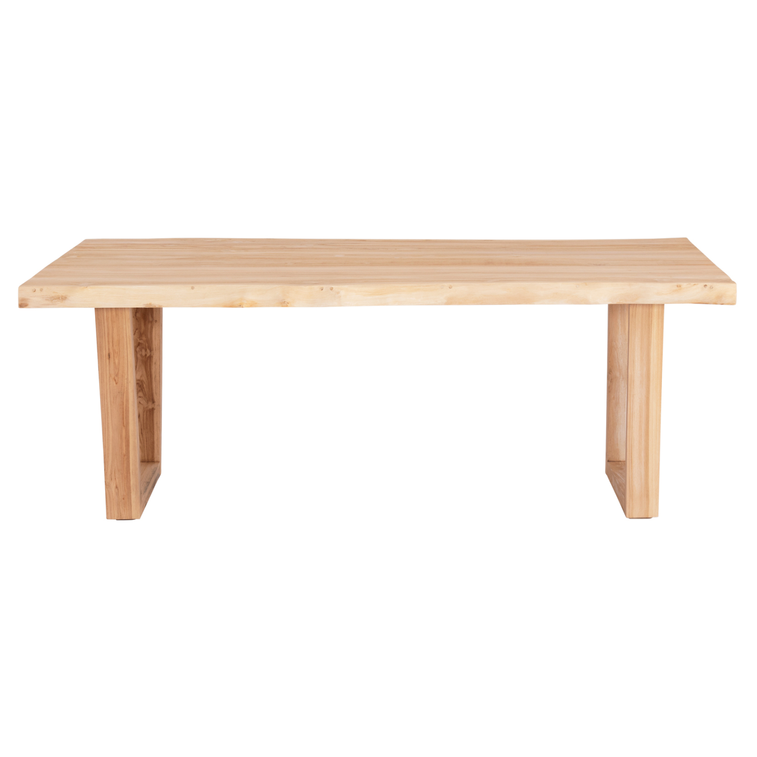 ΤΡΑΠΕΖΙ ΤΡΑΠΕΖΑΡΙΑΣ LEOPOLD HM9933.02 ΜΑΣΙΦ ΞΥΛΟ ΤΕΑΚ-ΑΝΟΙΧΤΟ ΦΥΣΙΚΟ 200,5x107x76Yεκ 3