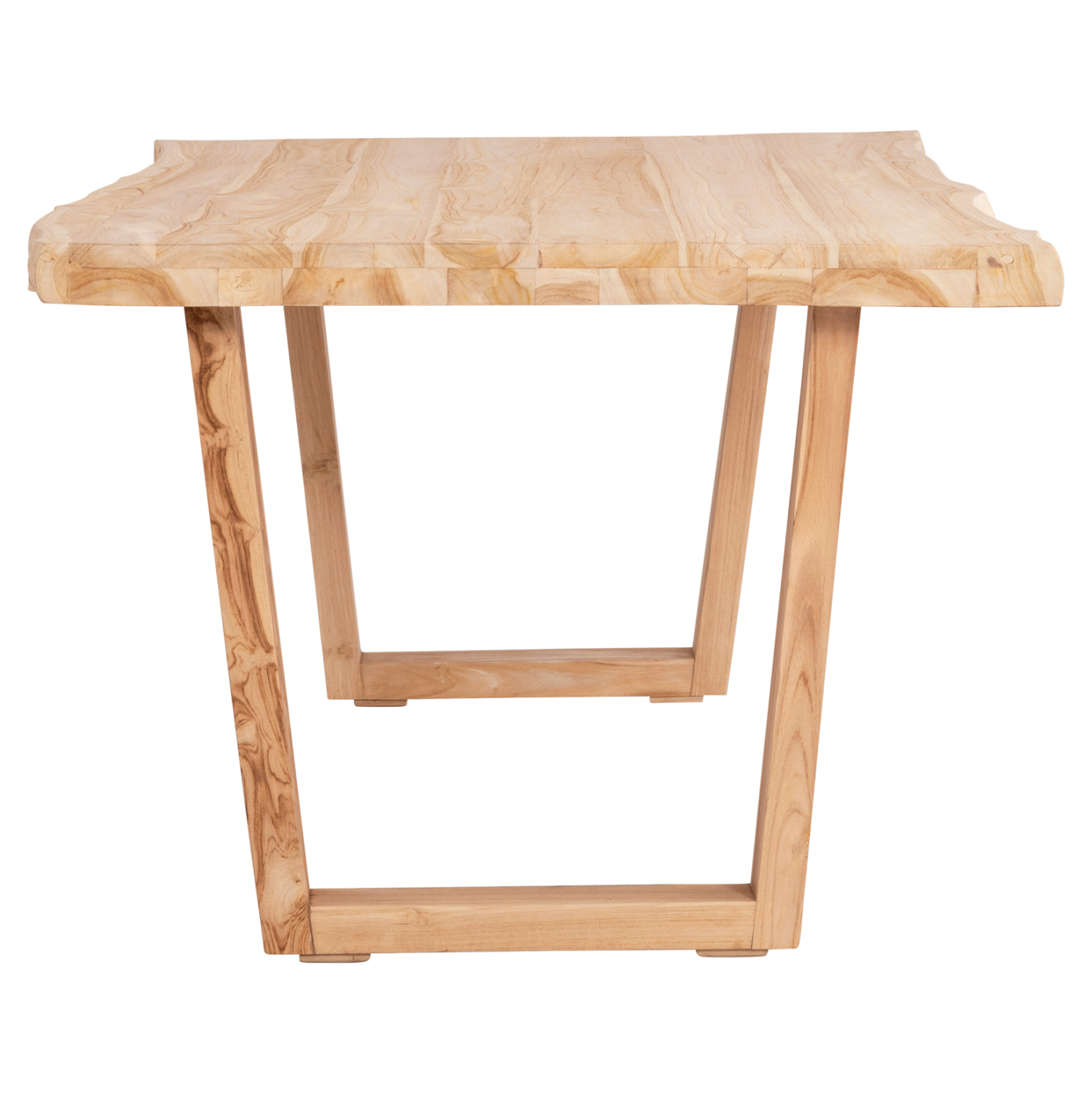 ΤΡΑΠΕΖΙ ΤΡΑΠΕΖΑΡΙΑΣ LEOPOLD HM9933.02 ΜΑΣΙΦ ΞΥΛΟ ΤΕΑΚ-ΑΝΟΙΧΤΟ ΦΥΣΙΚΟ 200,5x107x76Yεκ 4