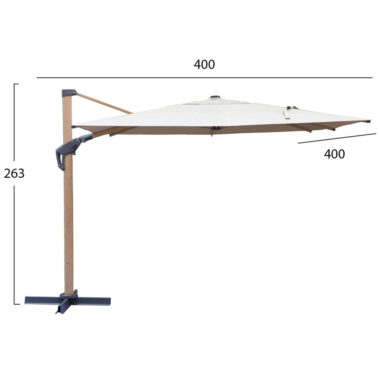 ΕΠΑΓΓΕΛΜΑΤΙΚΗ ΟΜΠΡΕΛΑ JAVANTE HM6621.02 HEAT TRANSFER ΑΛΟΥΜ.--ΜΠΕΖ ΠΑΝΙ 400x400x270Yεκ 2