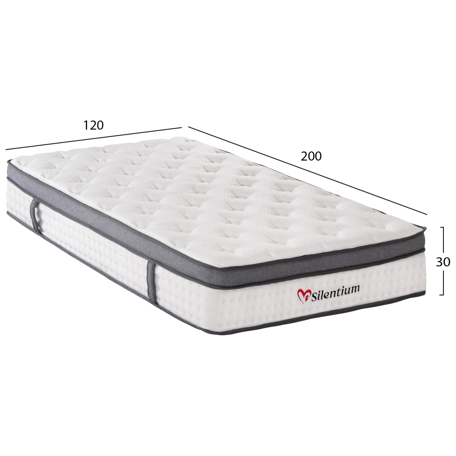 ΣΤΡΩΜΑ ΗΜΙΔΙΠΛΟ SILENTIUM HM749.02 POCKET SPRINGS--ΛΕΥΚΟ 120x200x30Υεκ. 2