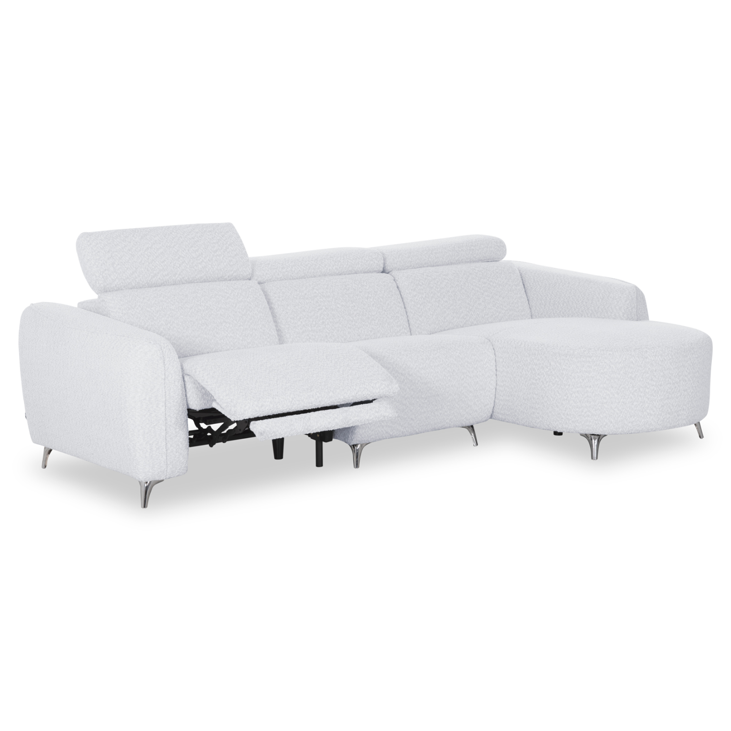 ΚΑΝΑΠΕΣ ΔΕΞΙΑ ΓΩΝΙΑ 3Θ ΜΕ RECLINE VALENTE HM3317.01R ΑΝΟΙΧΤΟ ΓΚΡΙ ΥΦΑΣΜΑ 275x160x104Yεκ 1