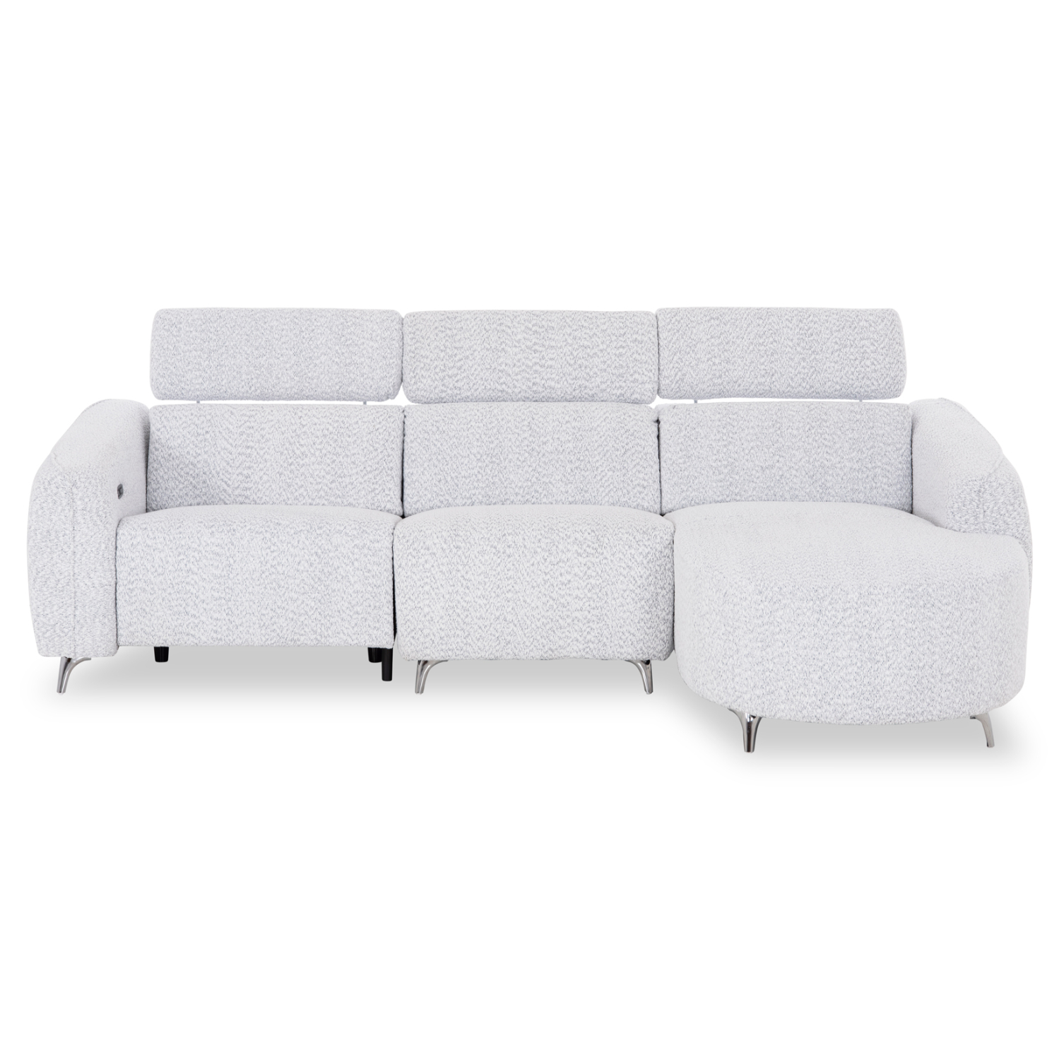 ΚΑΝΑΠΕΣ ΔΕΞΙΑ ΓΩΝΙΑ 3Θ ΜΕ RECLINE VALENTE HM3317.01R ΑΝΟΙΧΤΟ ΓΚΡΙ ΥΦΑΣΜΑ 275x160x104Yεκ 3