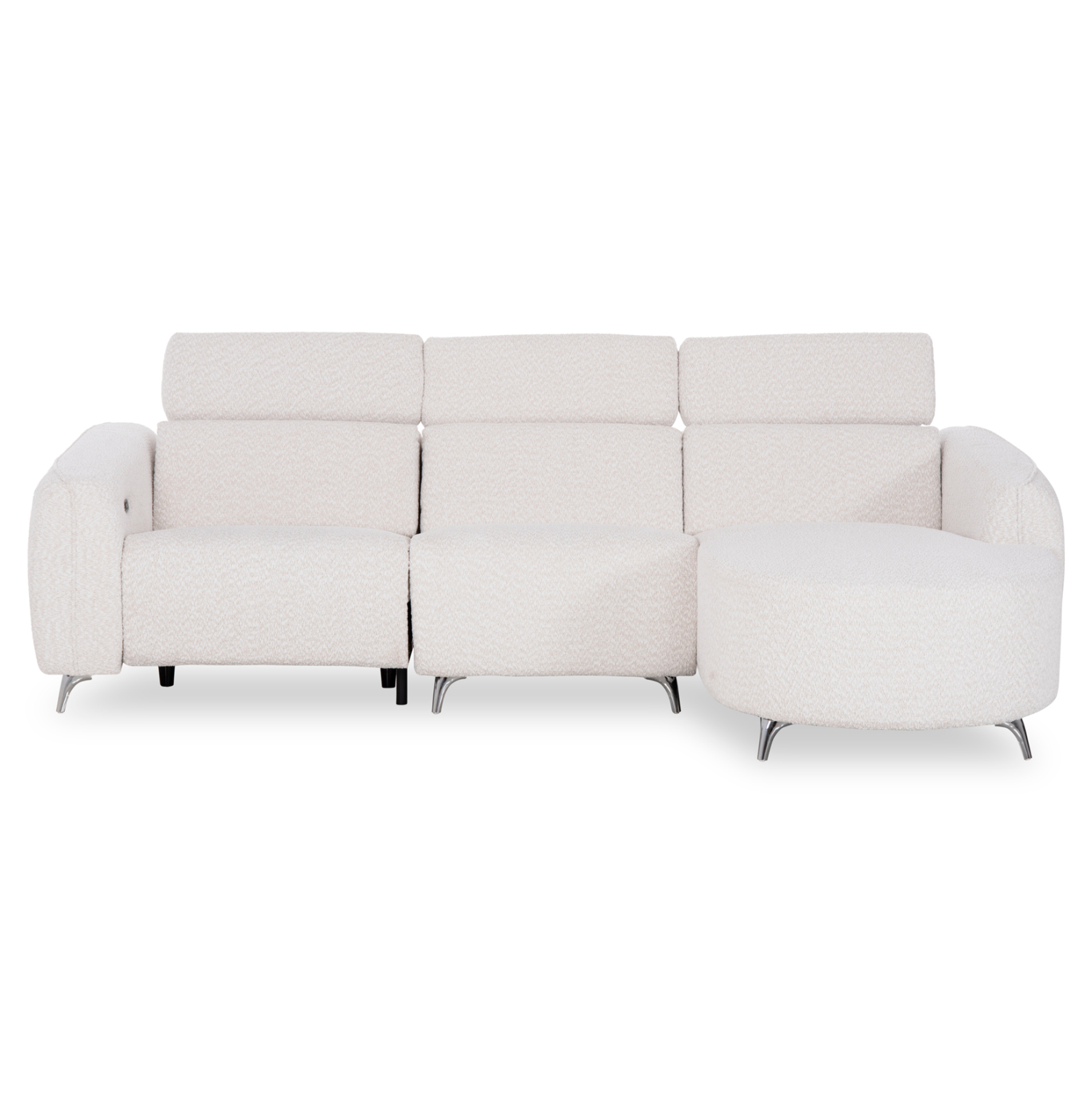 ΚΑΝΑΠΕΣ ΔΕΞΙΑ ΓΩΝΙΑ 3Θ ΜΕ RECLINE VALENTE HM3317.02R ΜΠΕΖ ΥΦΑΣΜΑ 275x160x104Yεκ 3